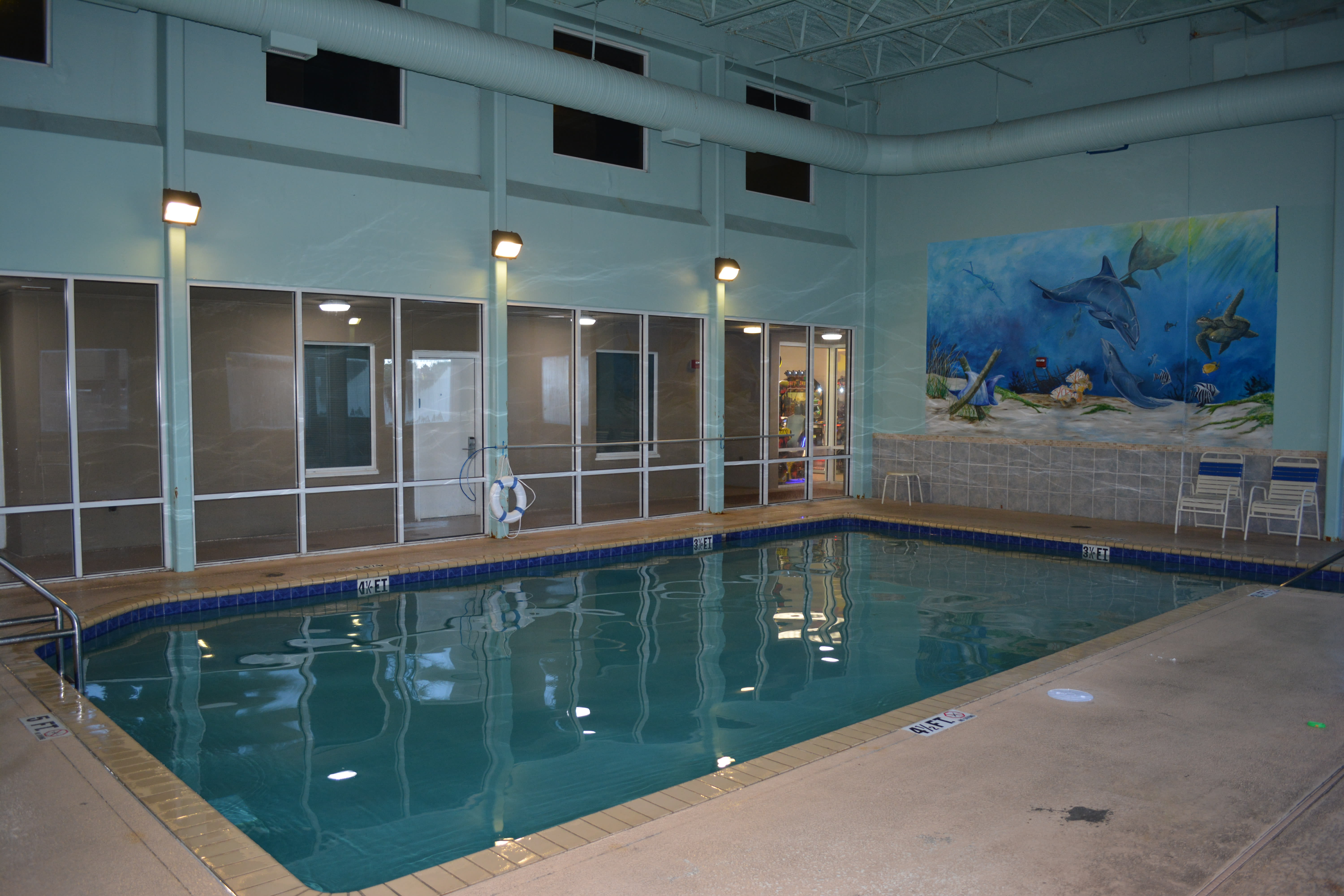 The indoor pool
