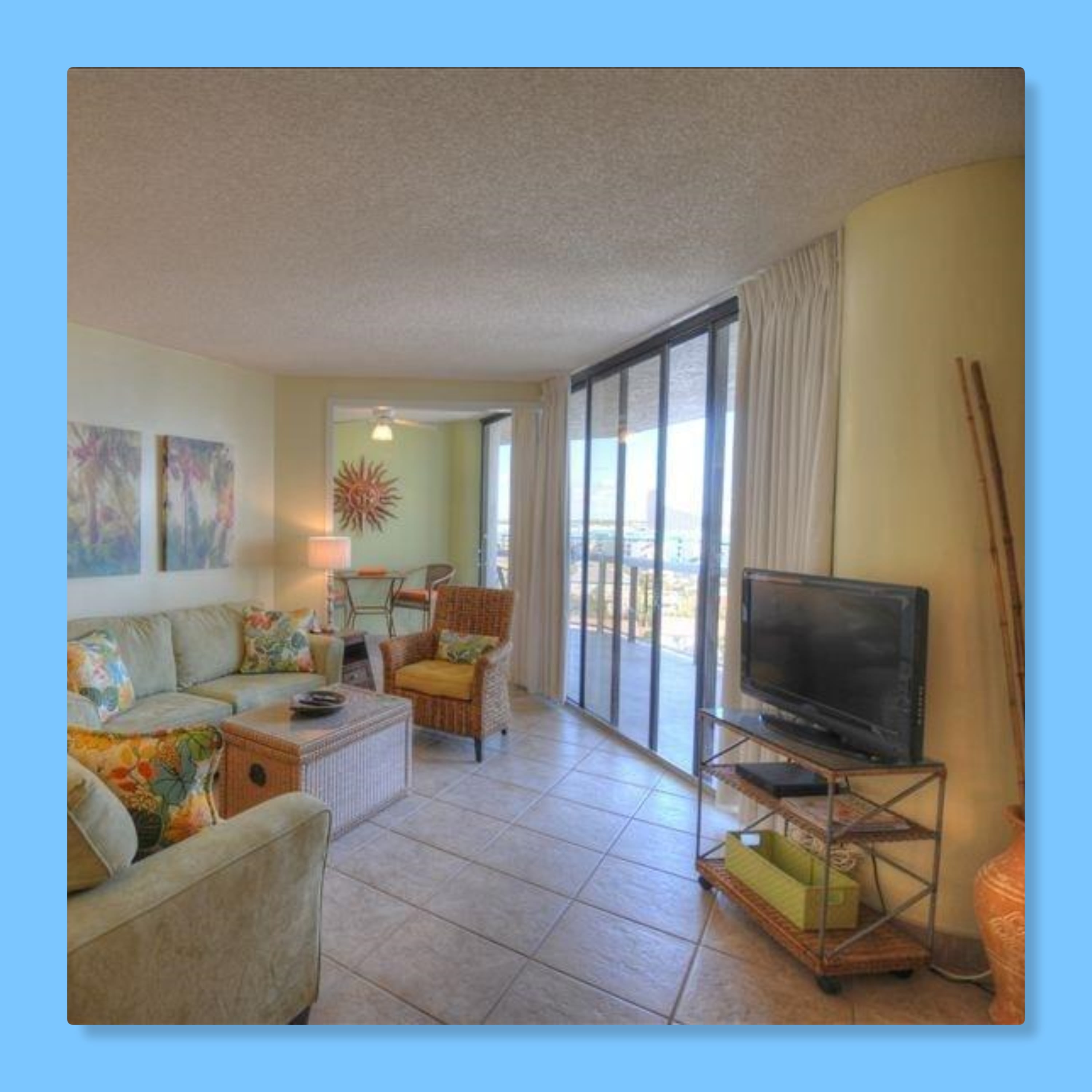 This 2 bedroom unit has plenty of space to relax for everyone in your group.
