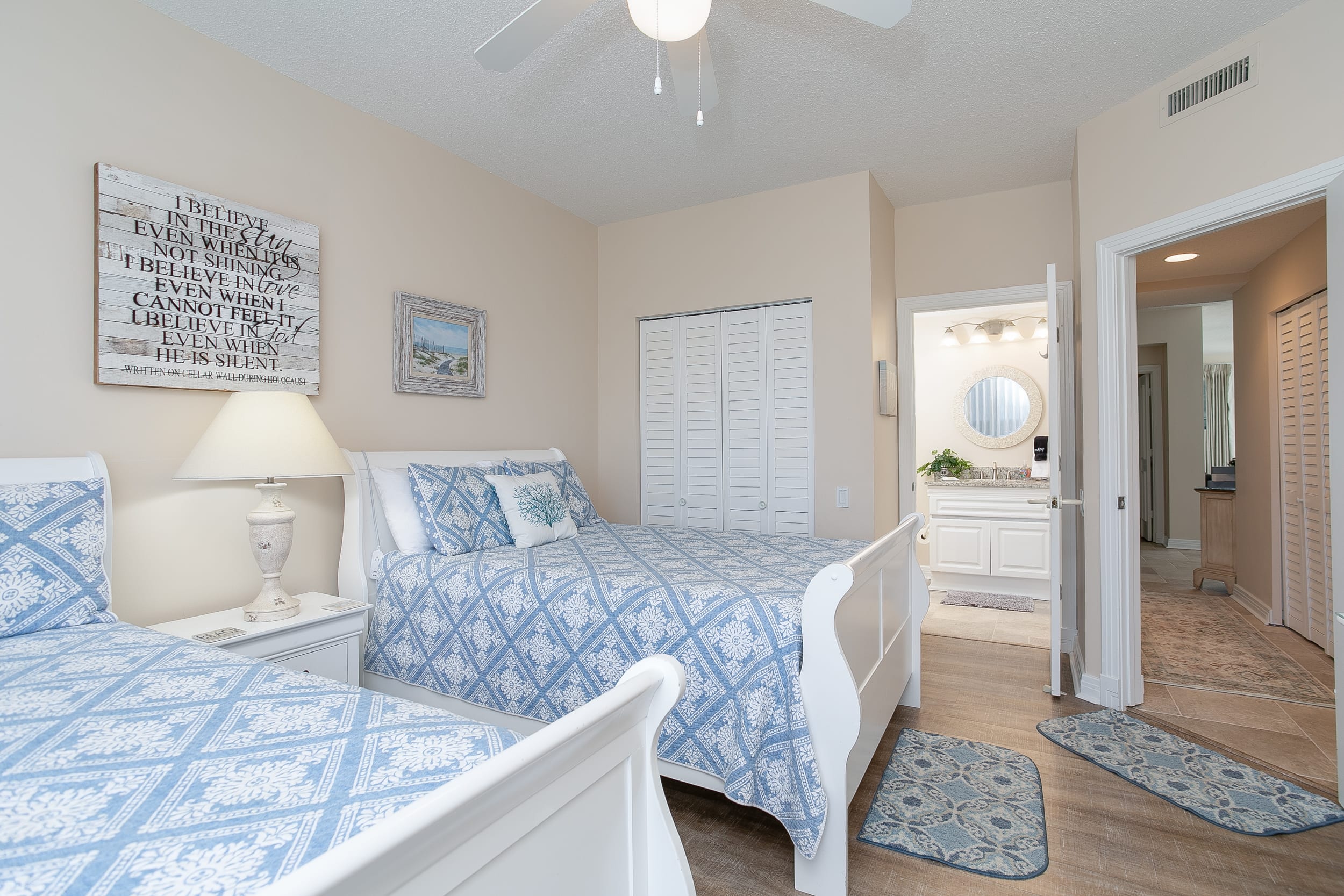 Third Bedroom with 2 Double Beds and Private Bath