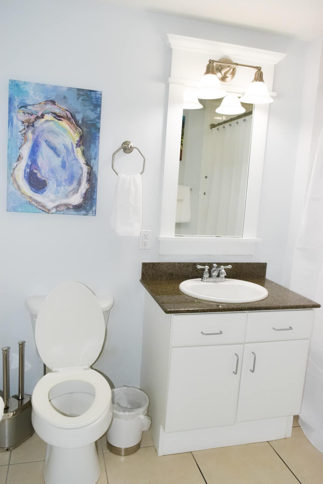 Shared Guest Bathroom with access from the Guest Bedroom and the hallway