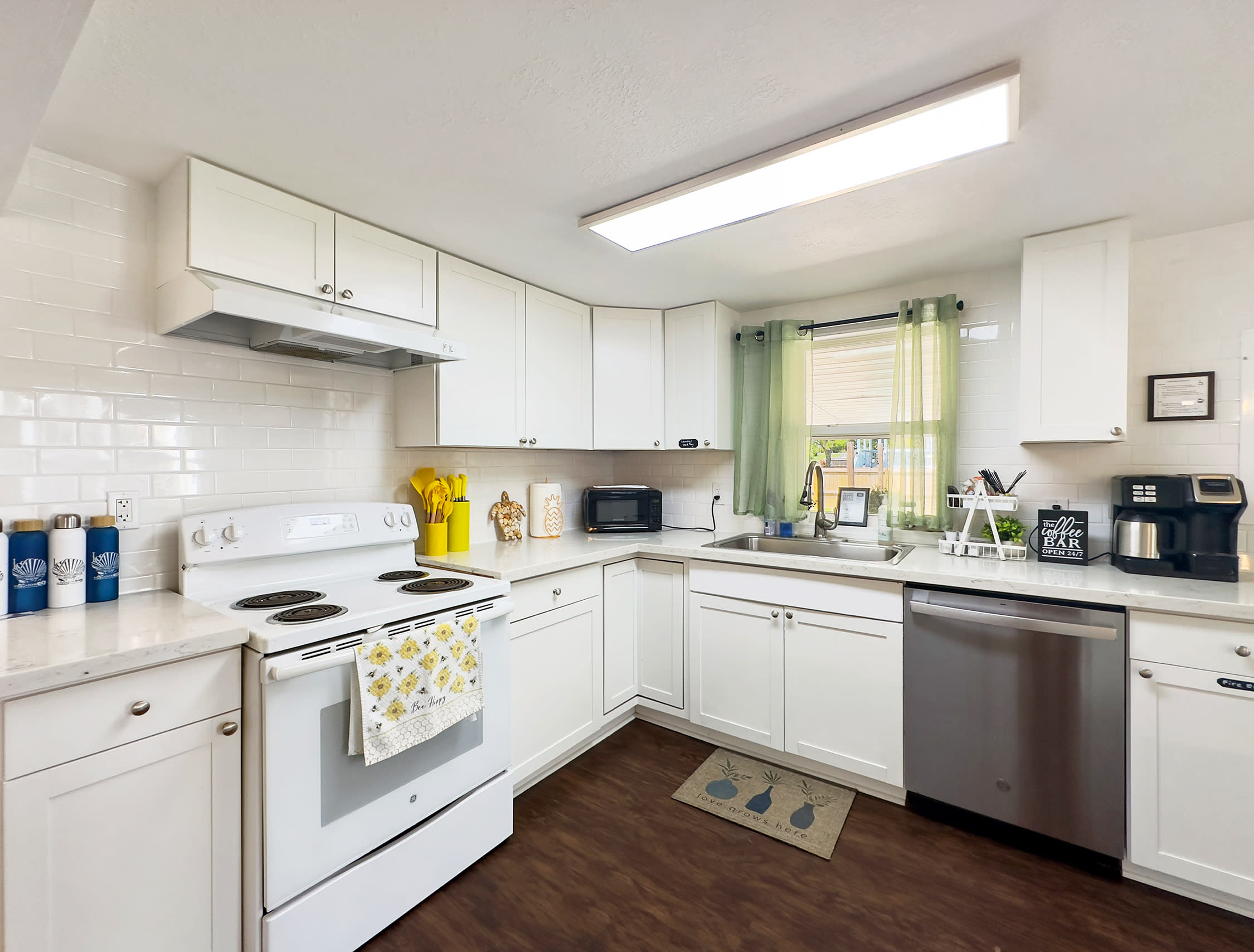 Fully stocked kitchen