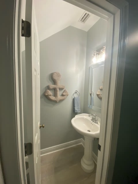 main floor half bath