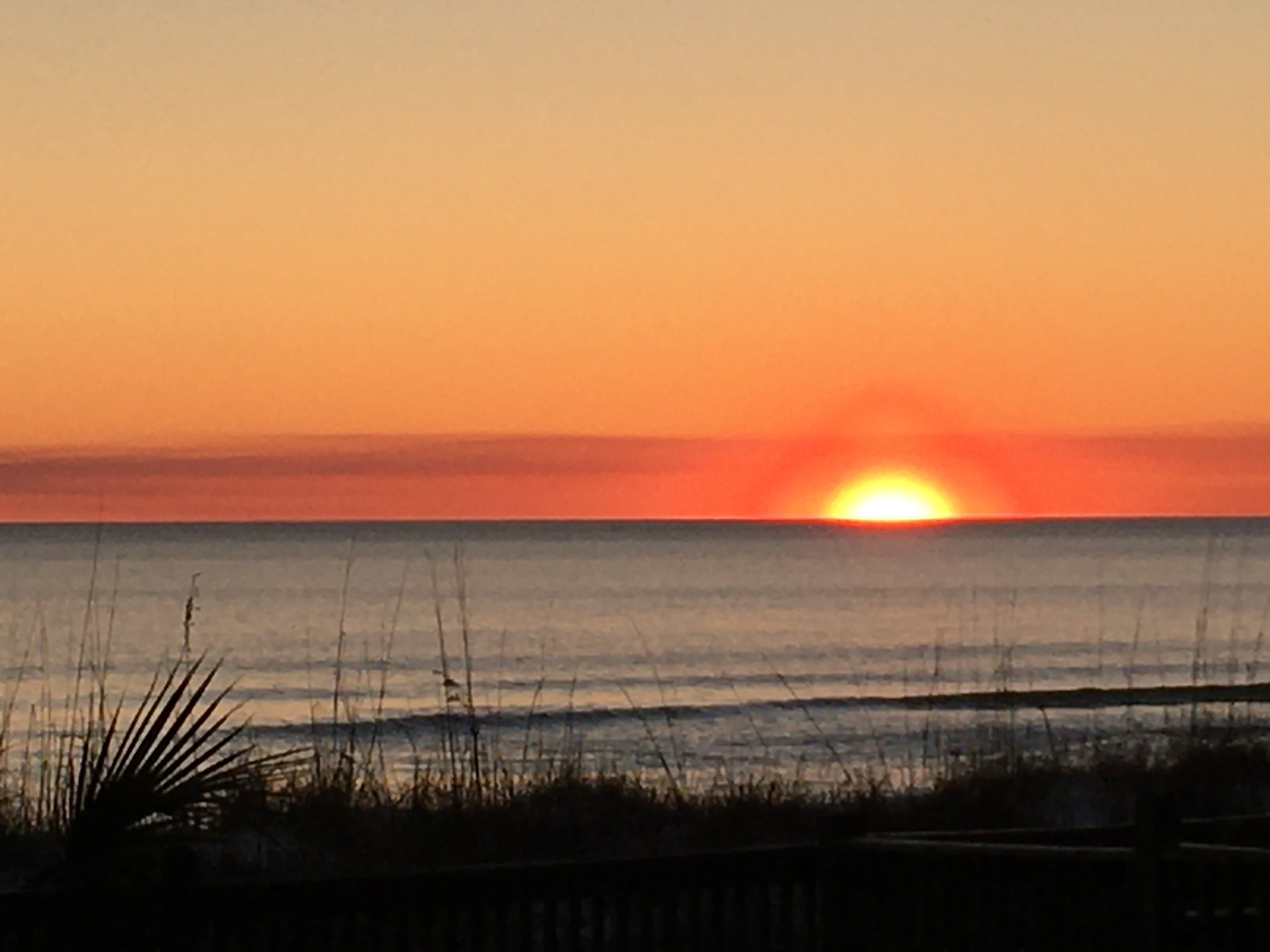 Gorgeous sunset view from patio