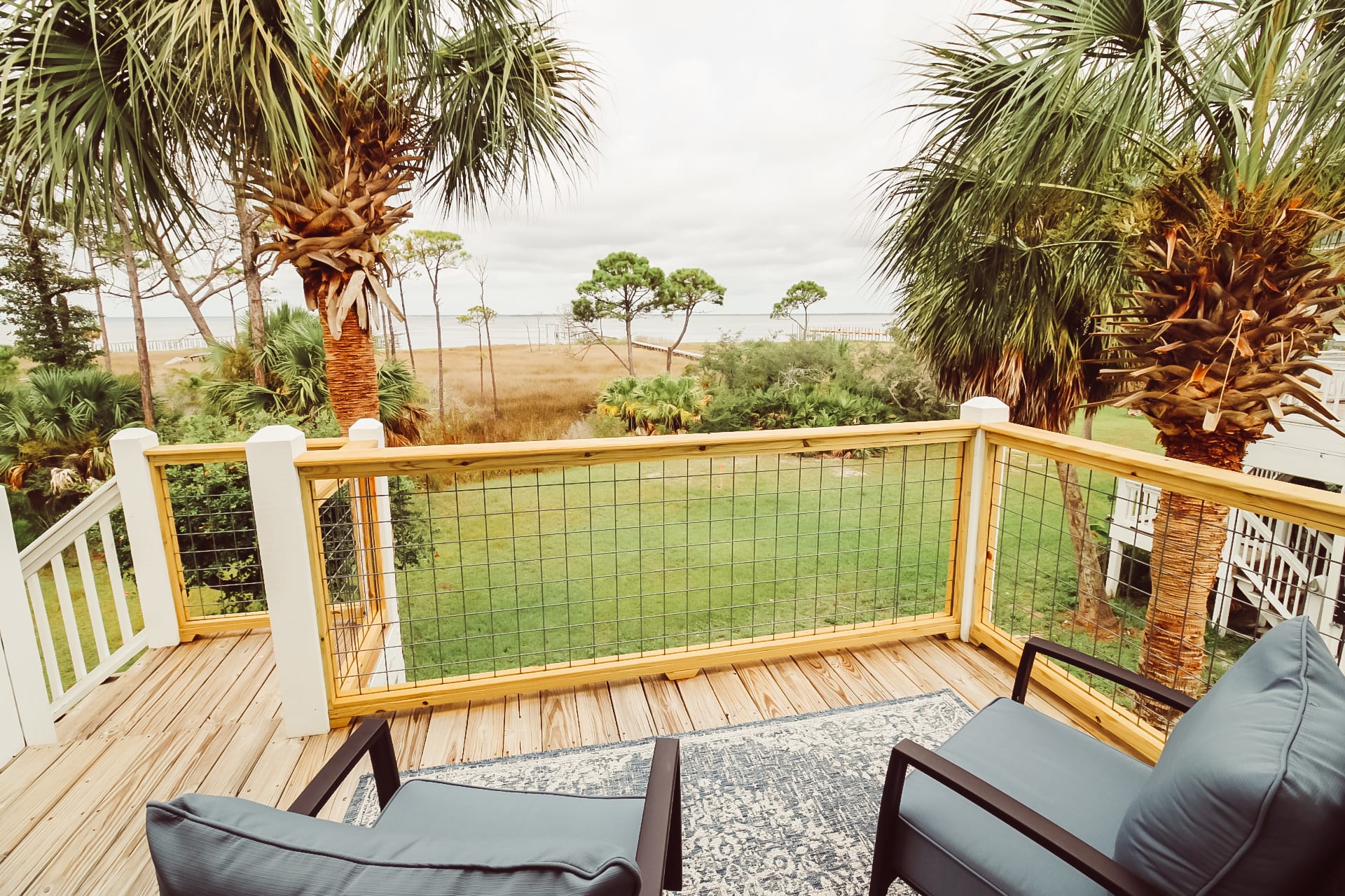 Sitting area on back deck off Master Bedroom