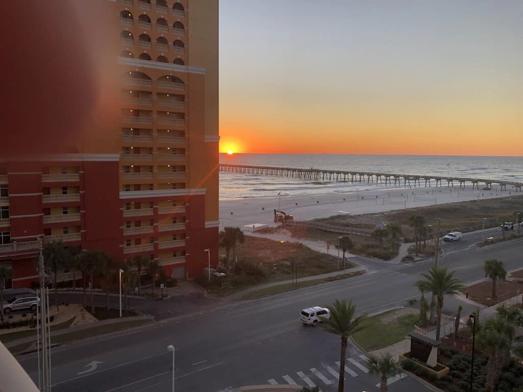 Sunsets are amazing from the Balcony.