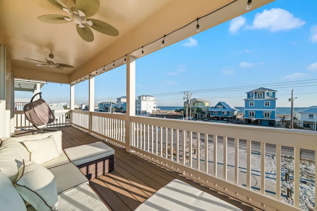 Comfortable seating in balcony