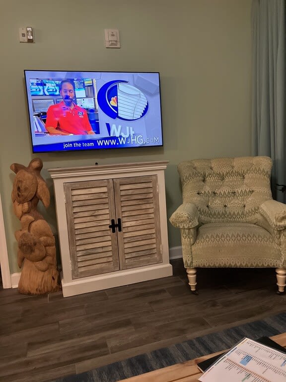 New cabinet under Smart TV installed in 2022