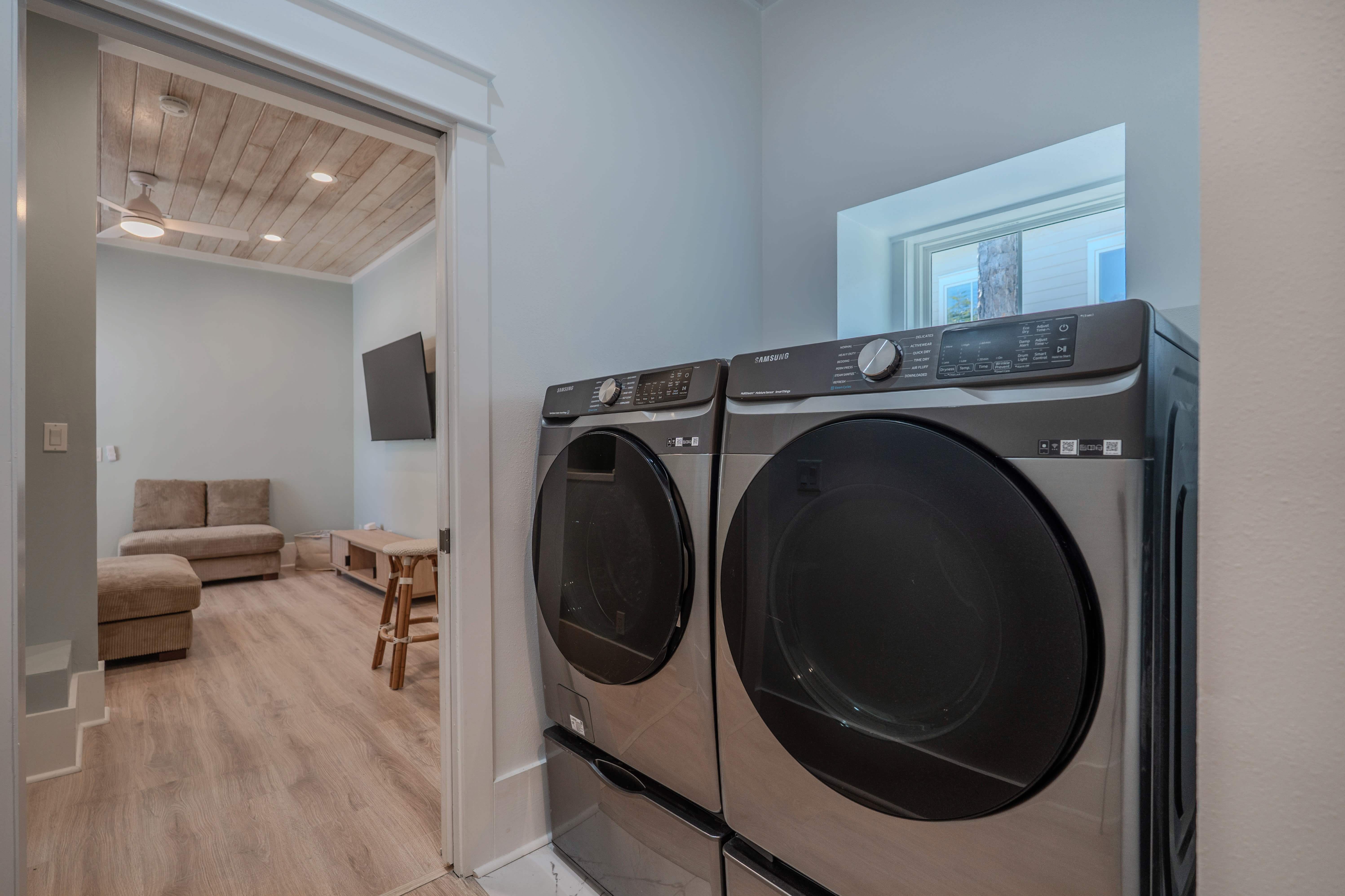 Large capacity 2nd floor washer and dryer