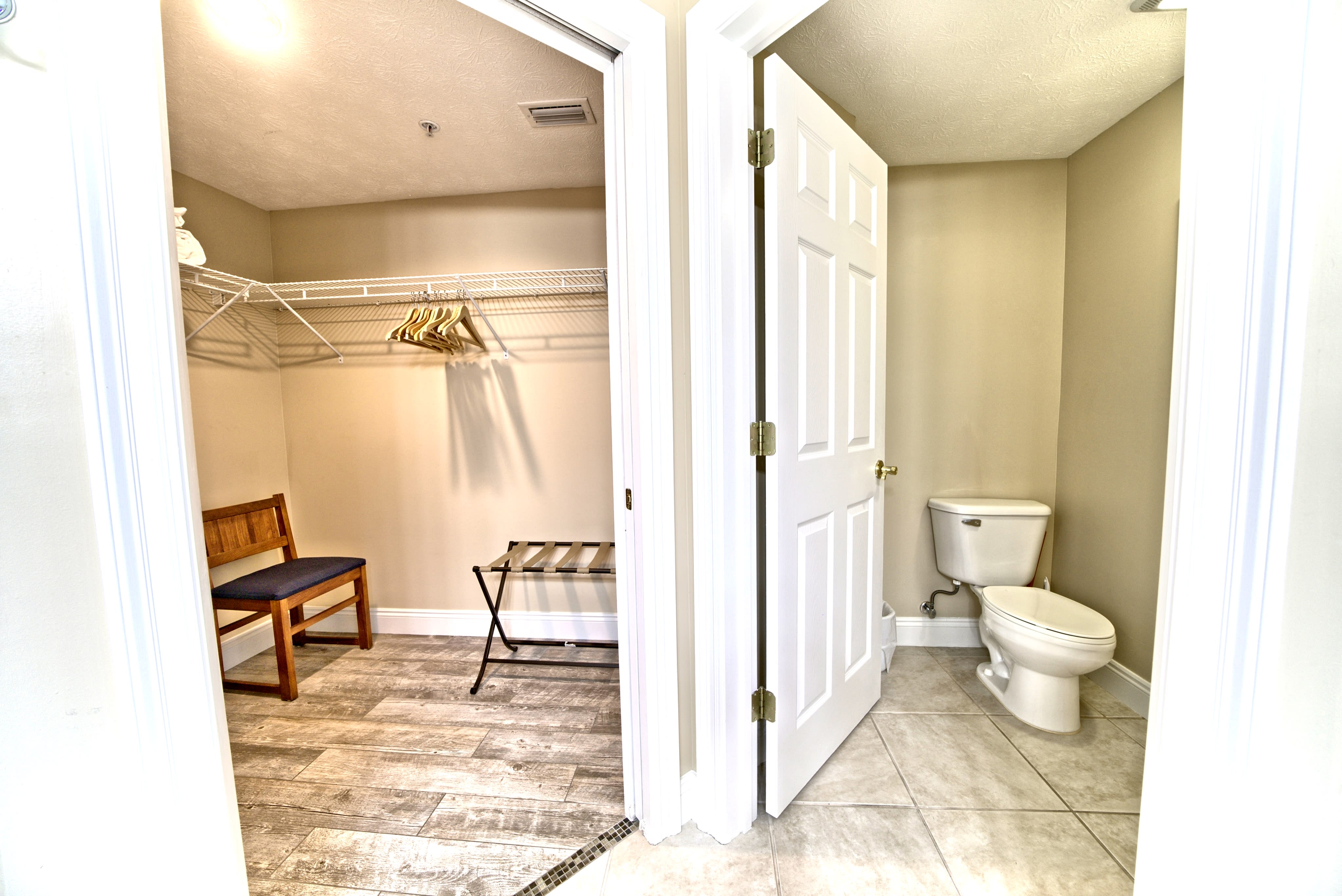 Master Closet - has been used for pre-toddler play pen or sleeping area.