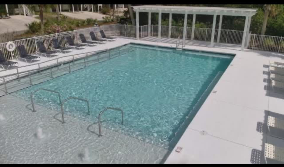 newly renovated heated pool