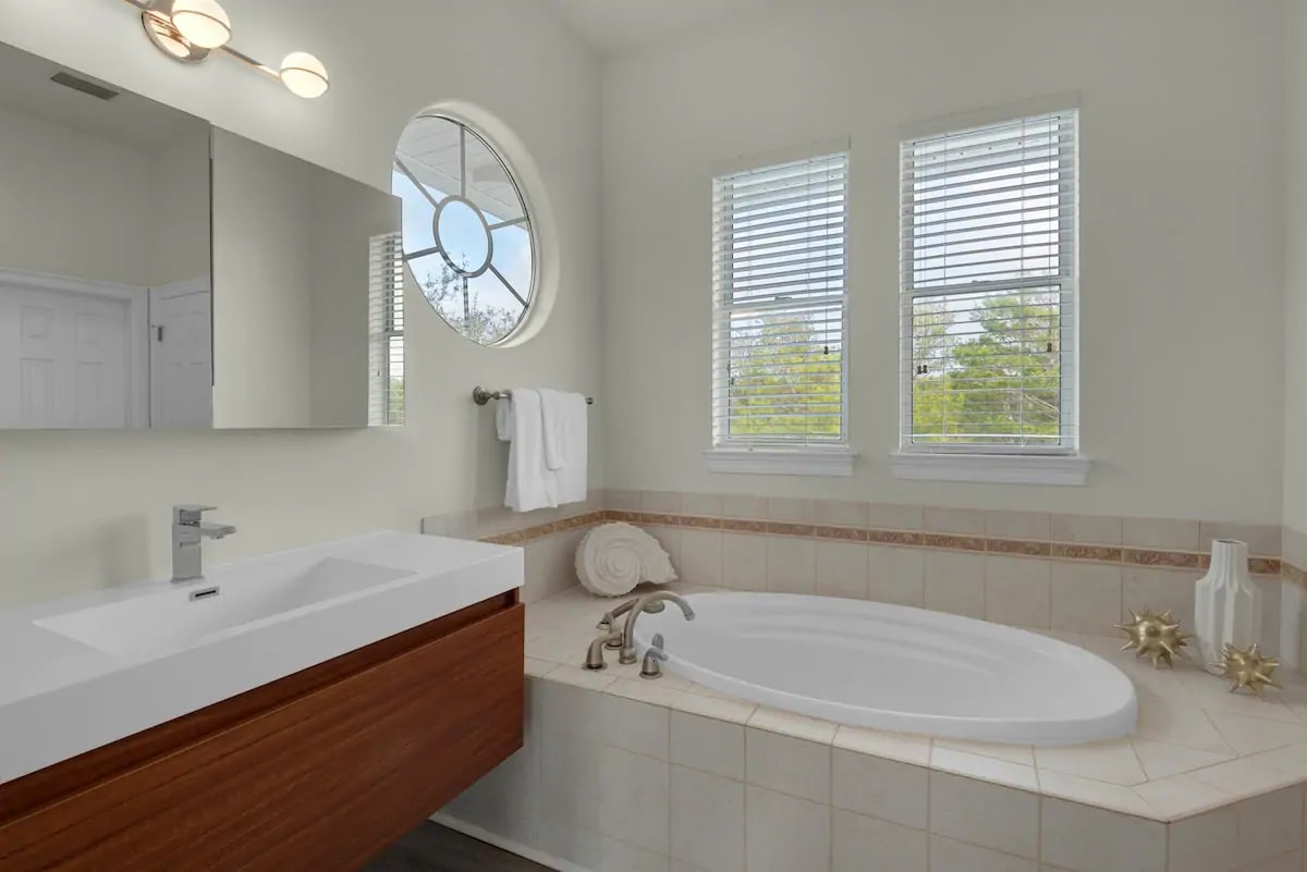 Aqua-21 Garden tub and floating vanity for king suite #2.
