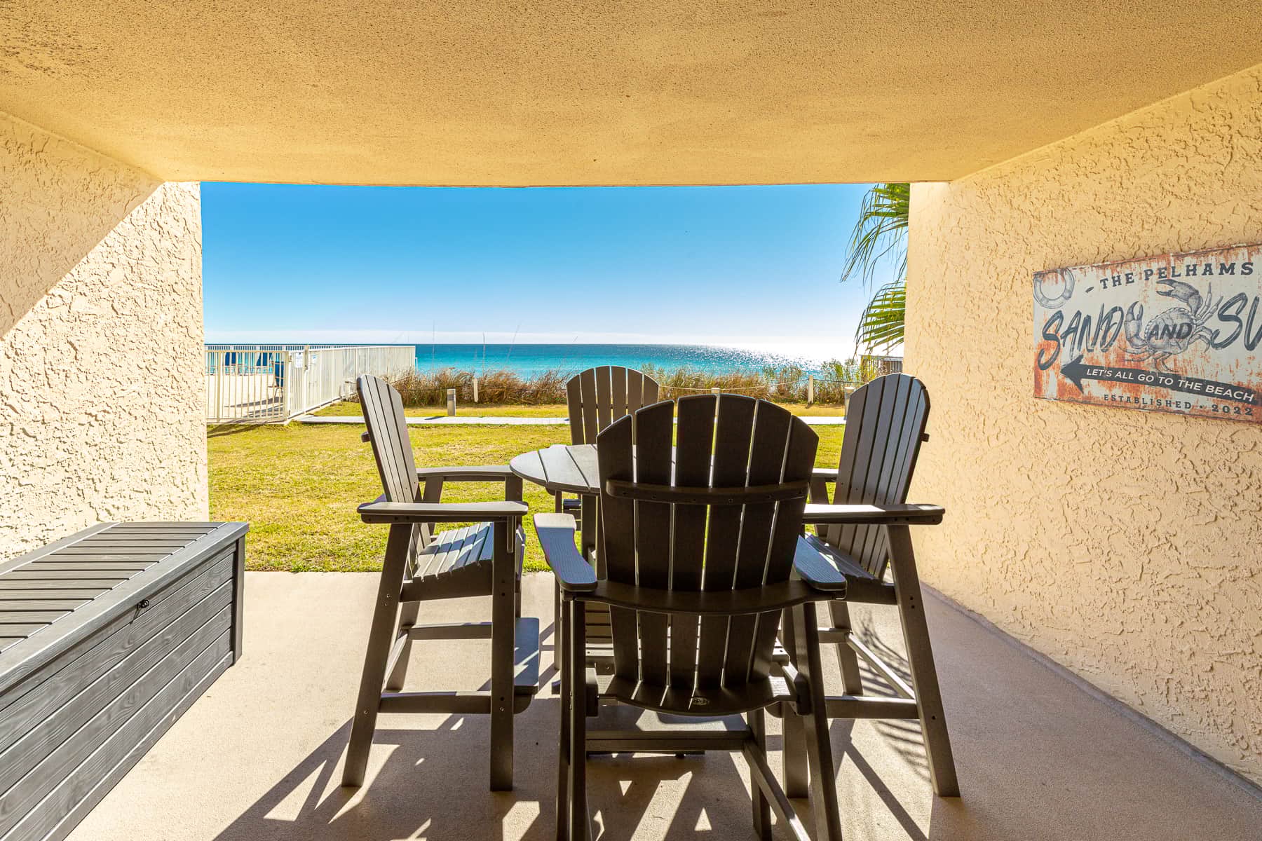 View from your walk-out covered patio!