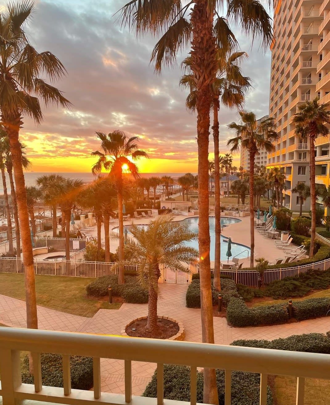 Evening at the Beach Club Resort