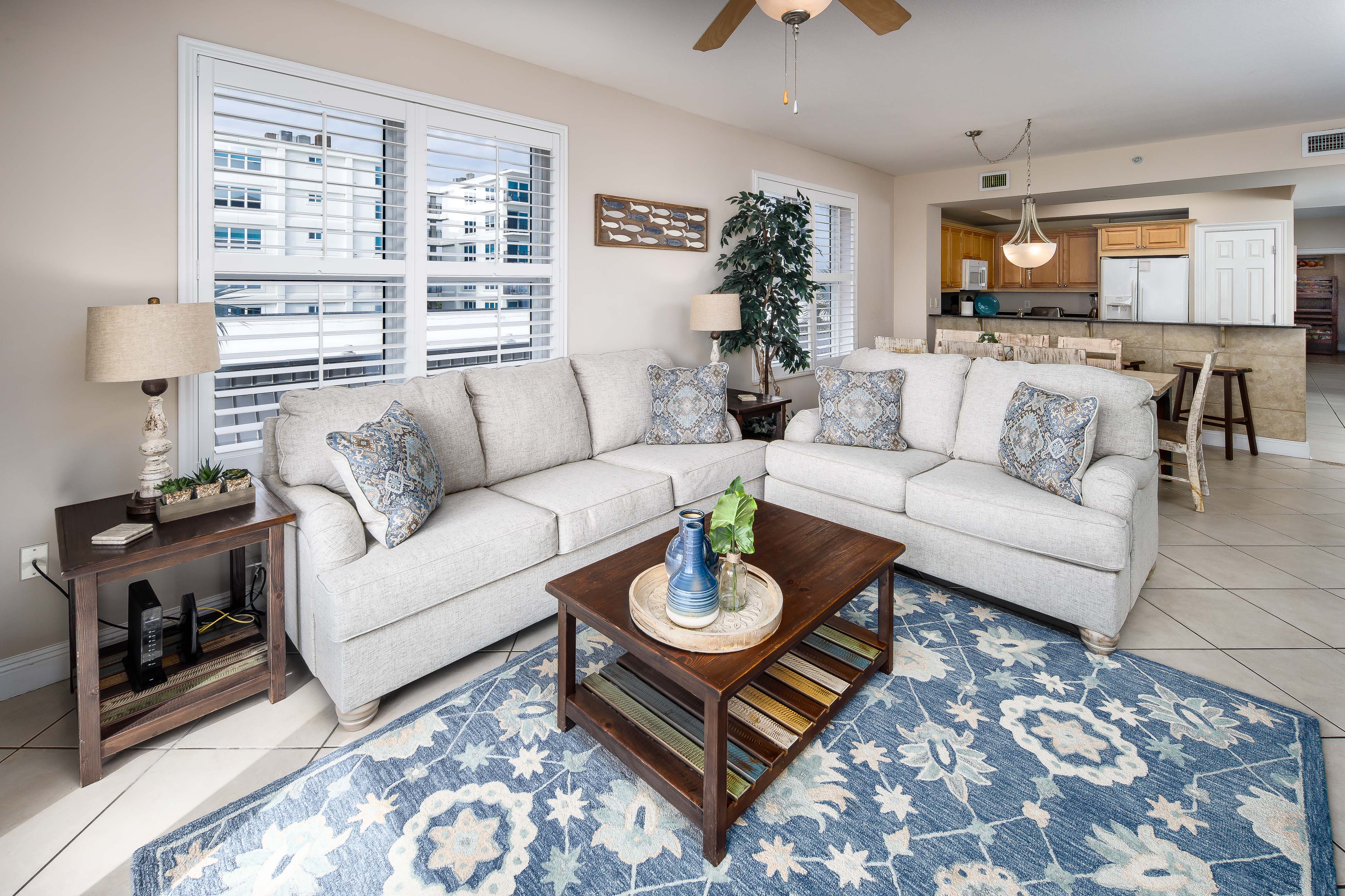 We love our end unit with all the extra windows and views down the beach!