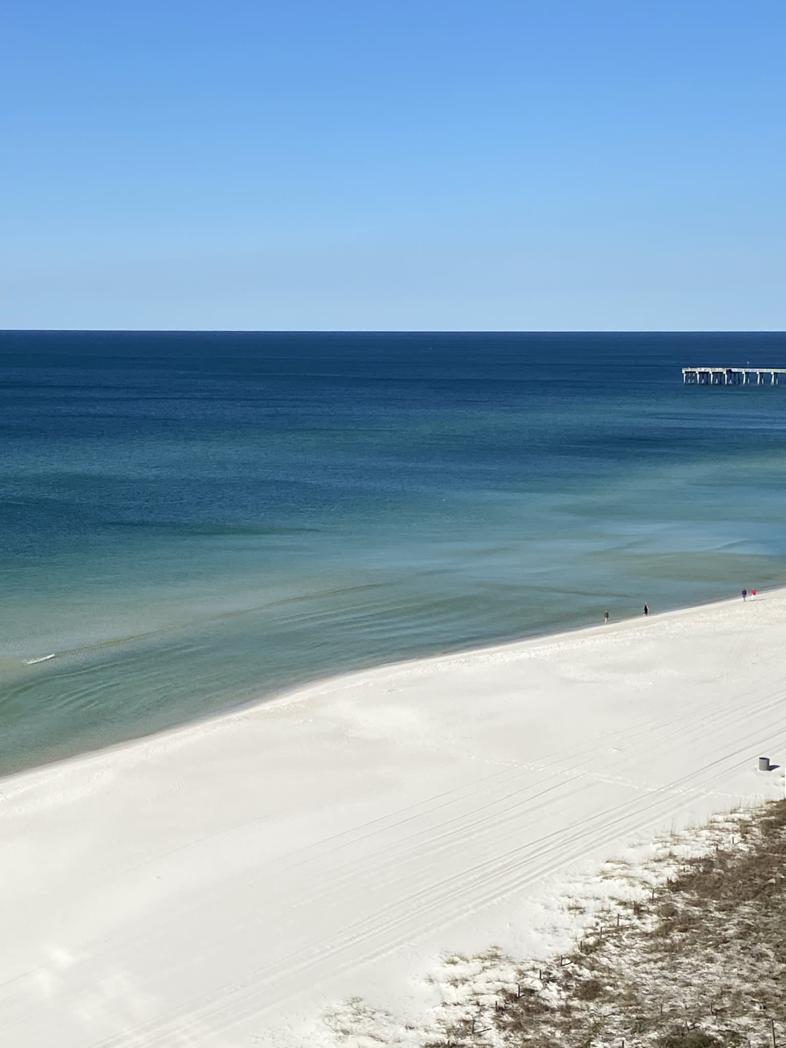Beautiful view from balcony.  Note the county fishing pier in the distance. 