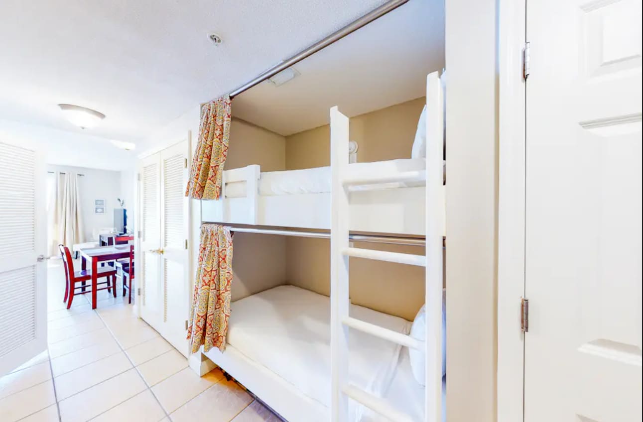 Bunks built right into hallway