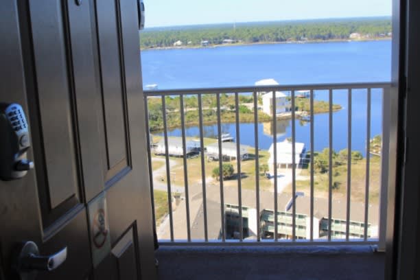 Bonus views out the front door of the beautiful Little Lagoon 