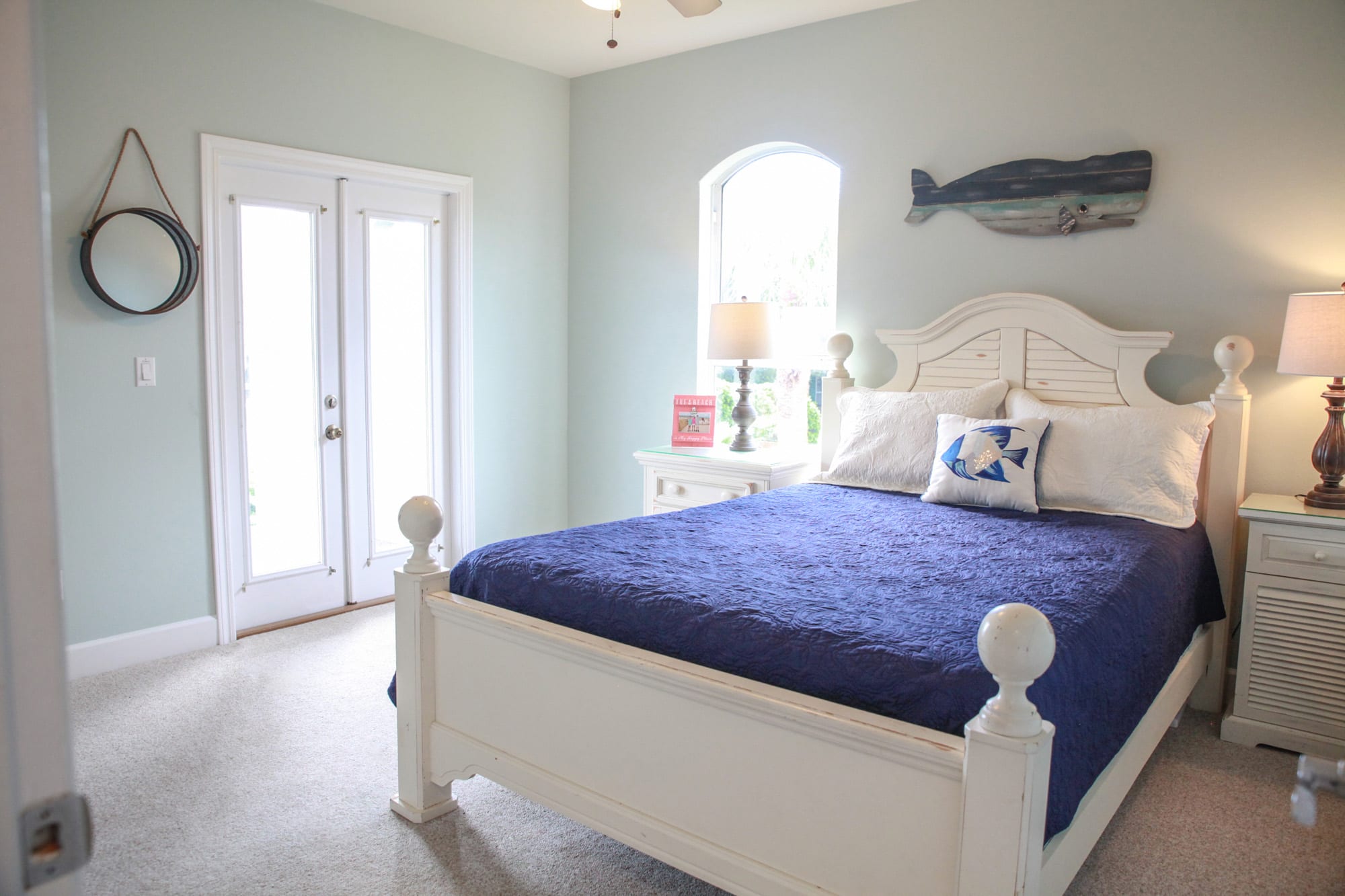 Smart ultra high definition 43" tv in corner