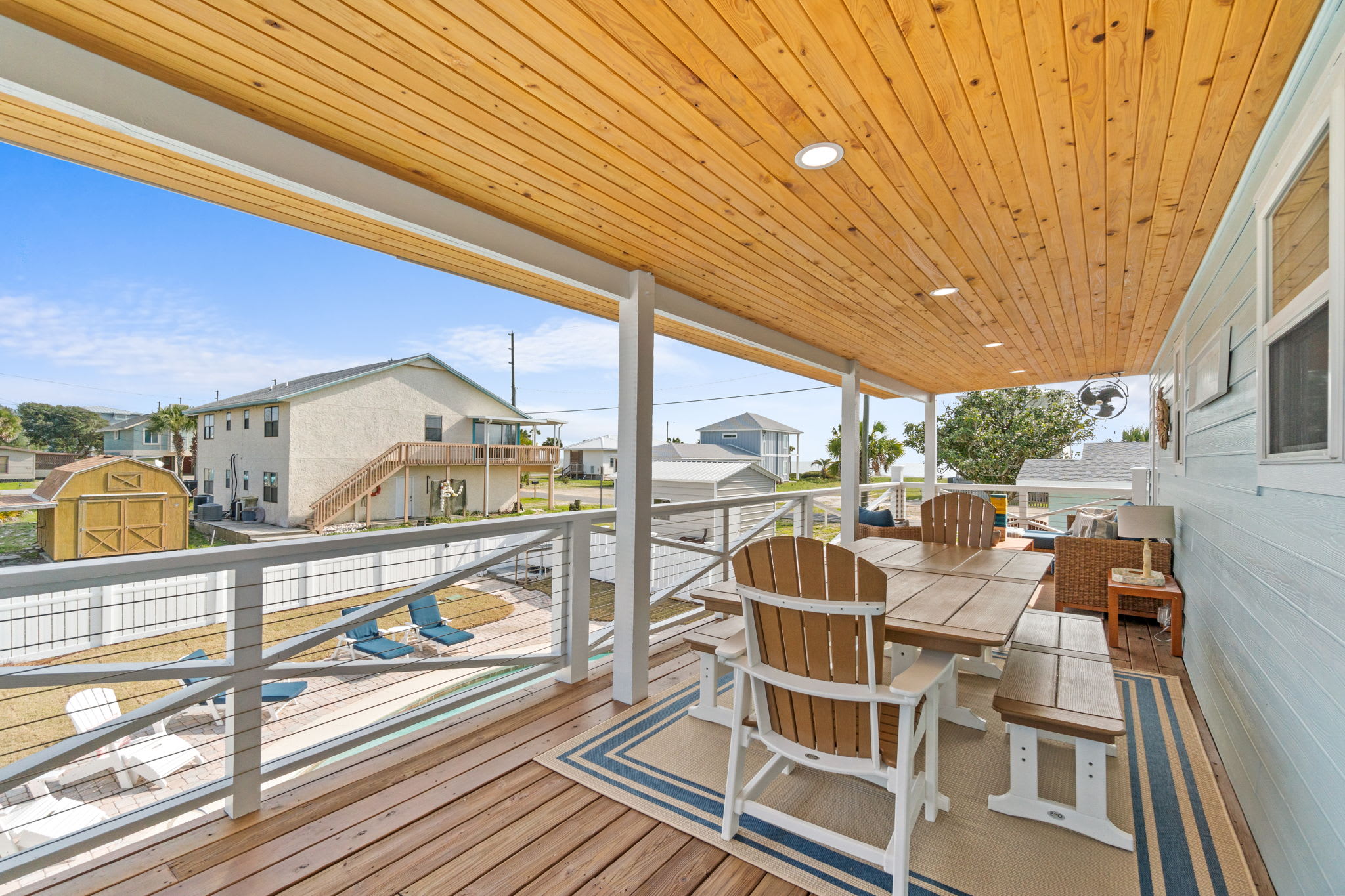 Covered Back Deck-Ocean View
