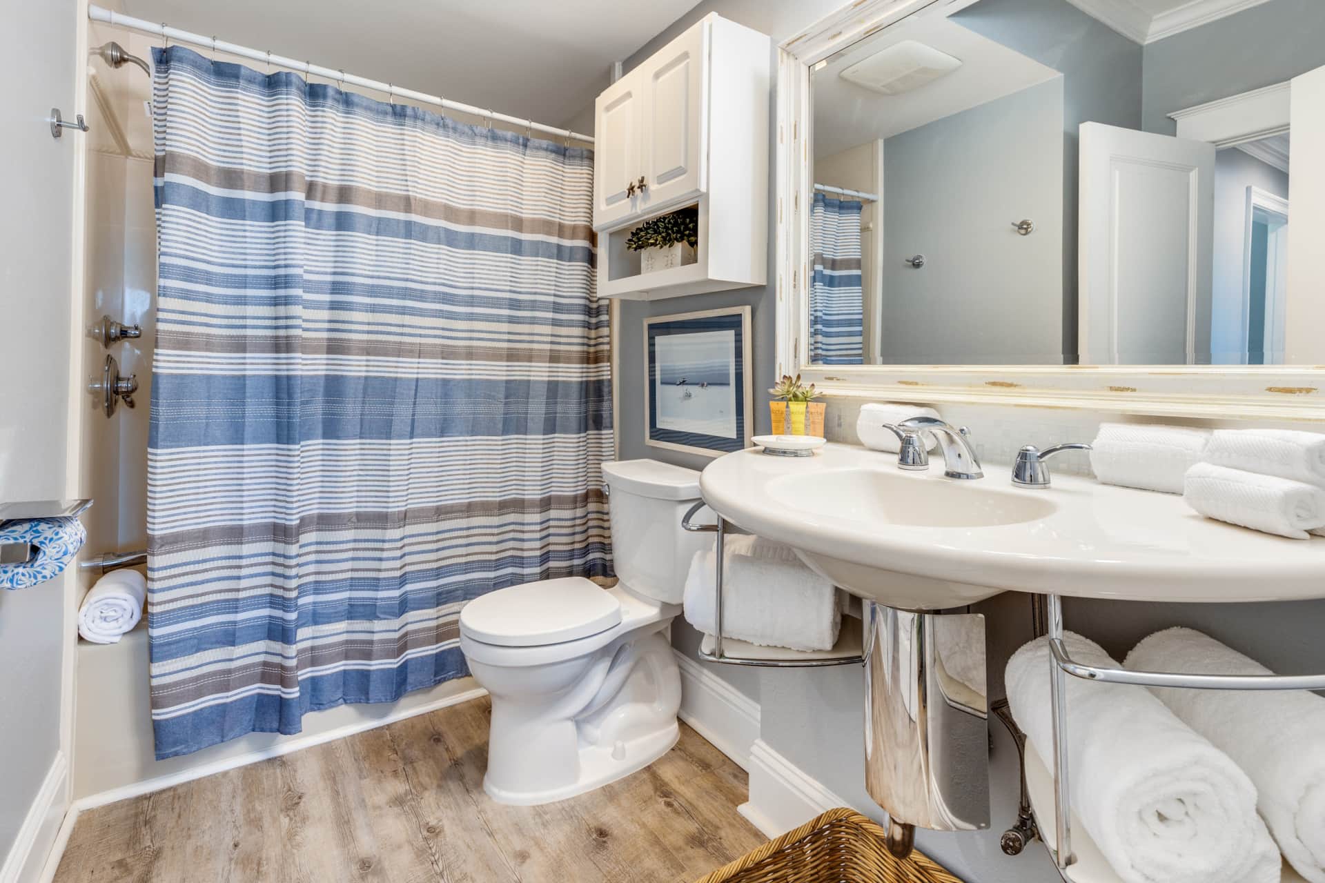 Hall guest bath (tub/shower)