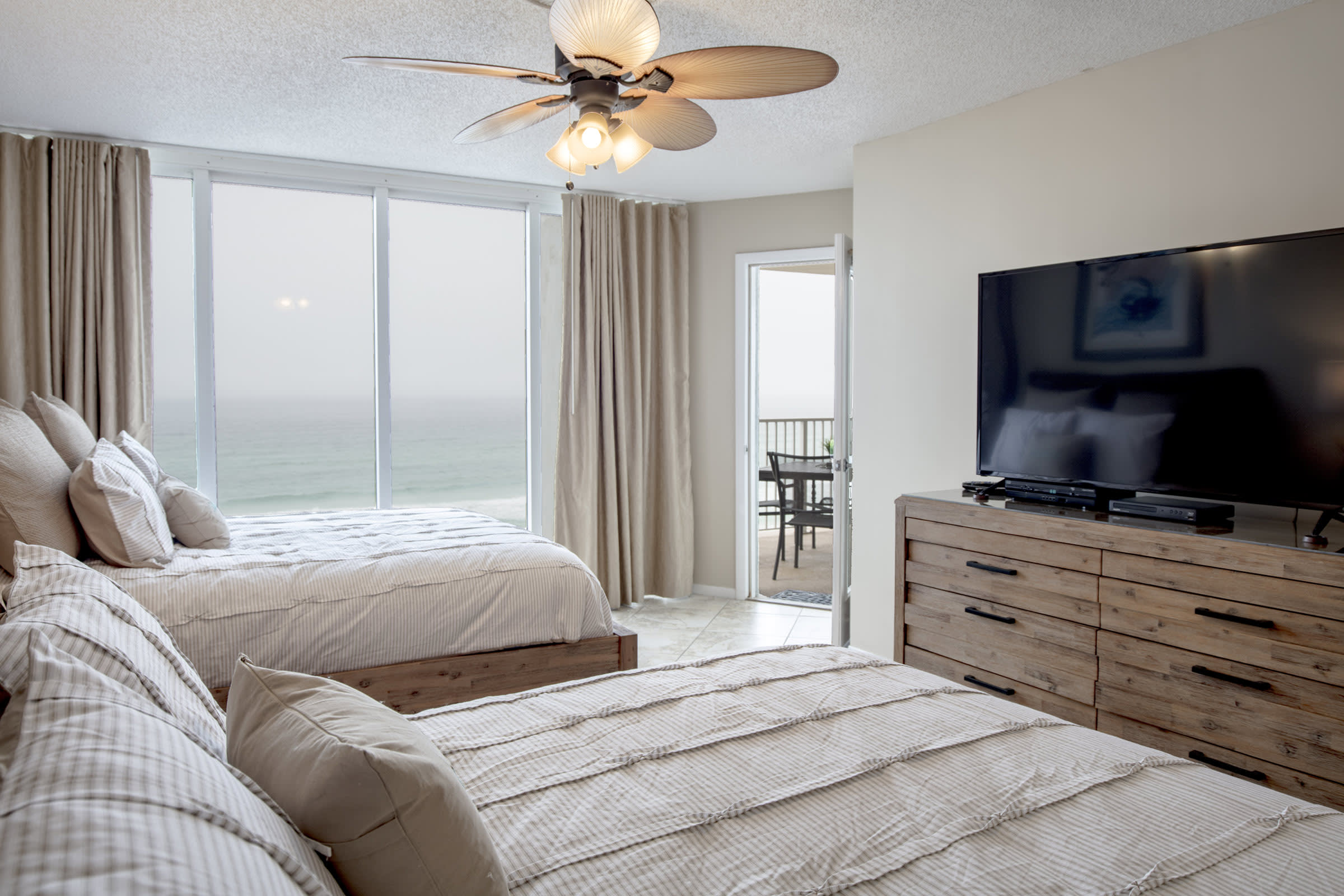 Guest Bedroom With 2 Queen Beds And 55" Flat Screen TV