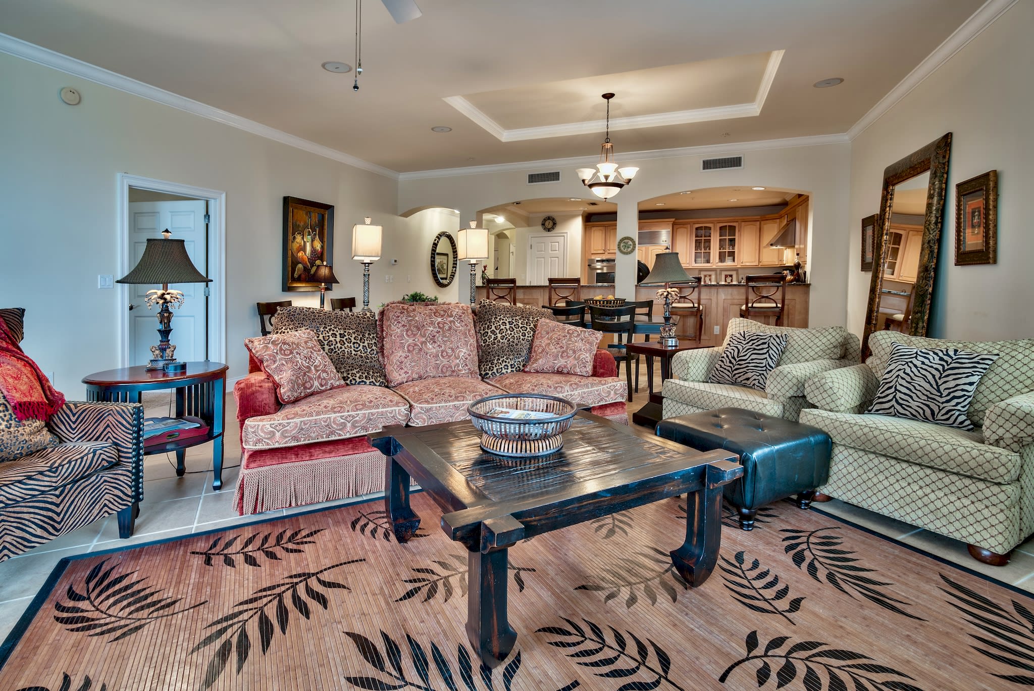 View from Balcony to Kitchen