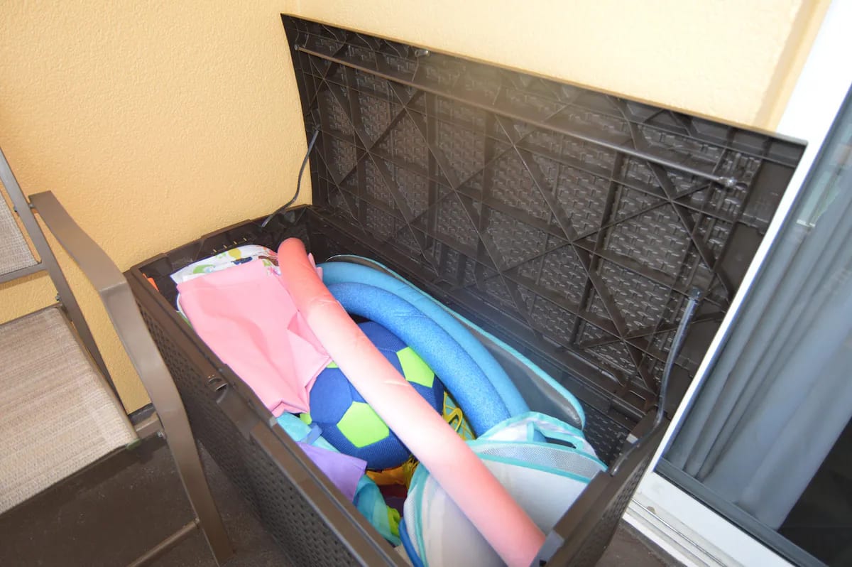 Plenty of toys for the kids and pool loungers for the adults. We also have extra beach chairs along with the pre-paid Beach Service for 2 (March-Oct).