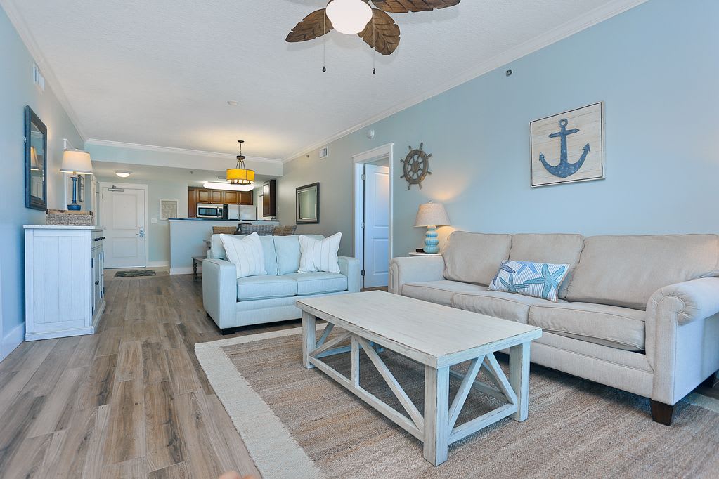 All new furniture and new wood tile floors 2016! Memory foam sleeper sofa