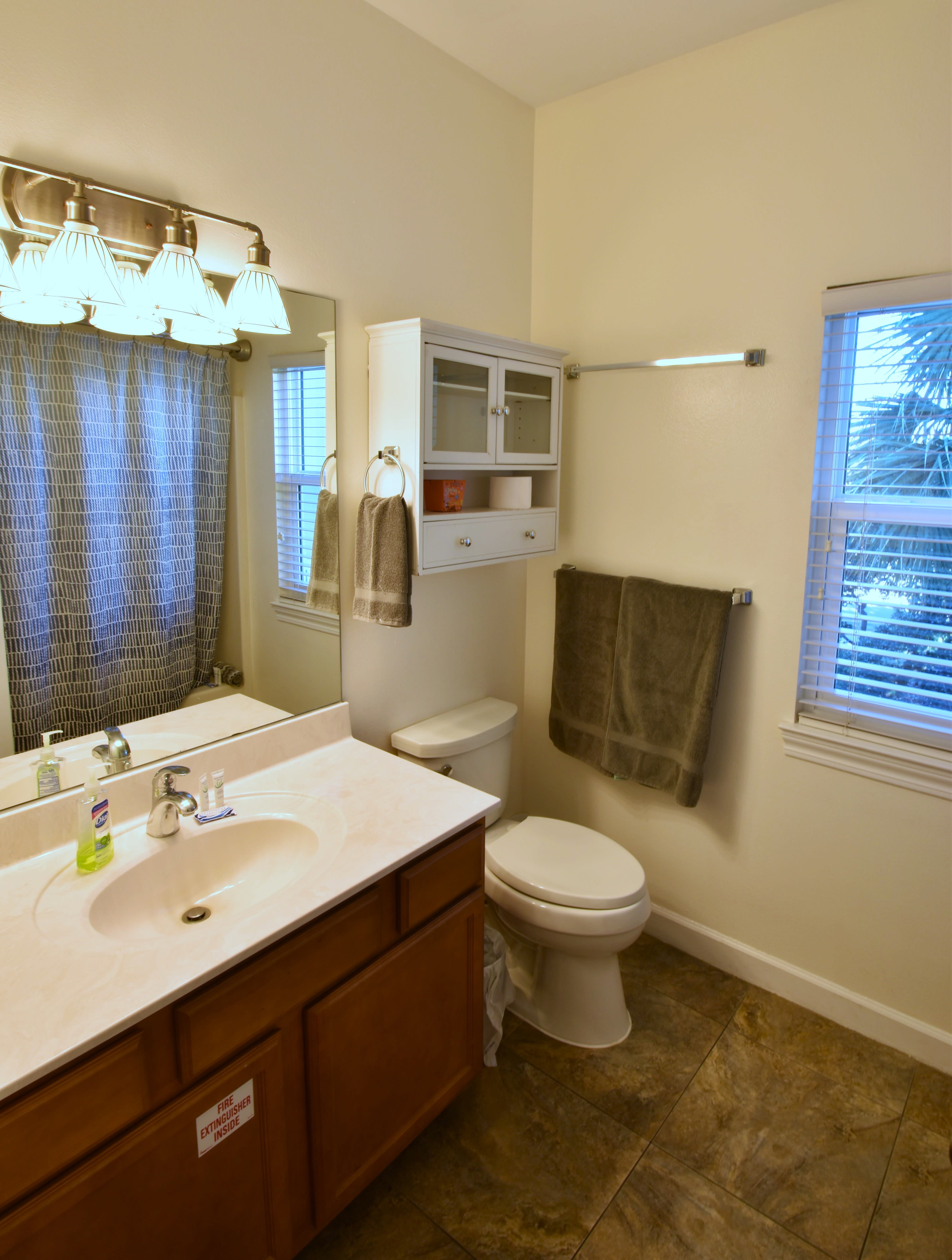 Second floor full bath with tub and shower