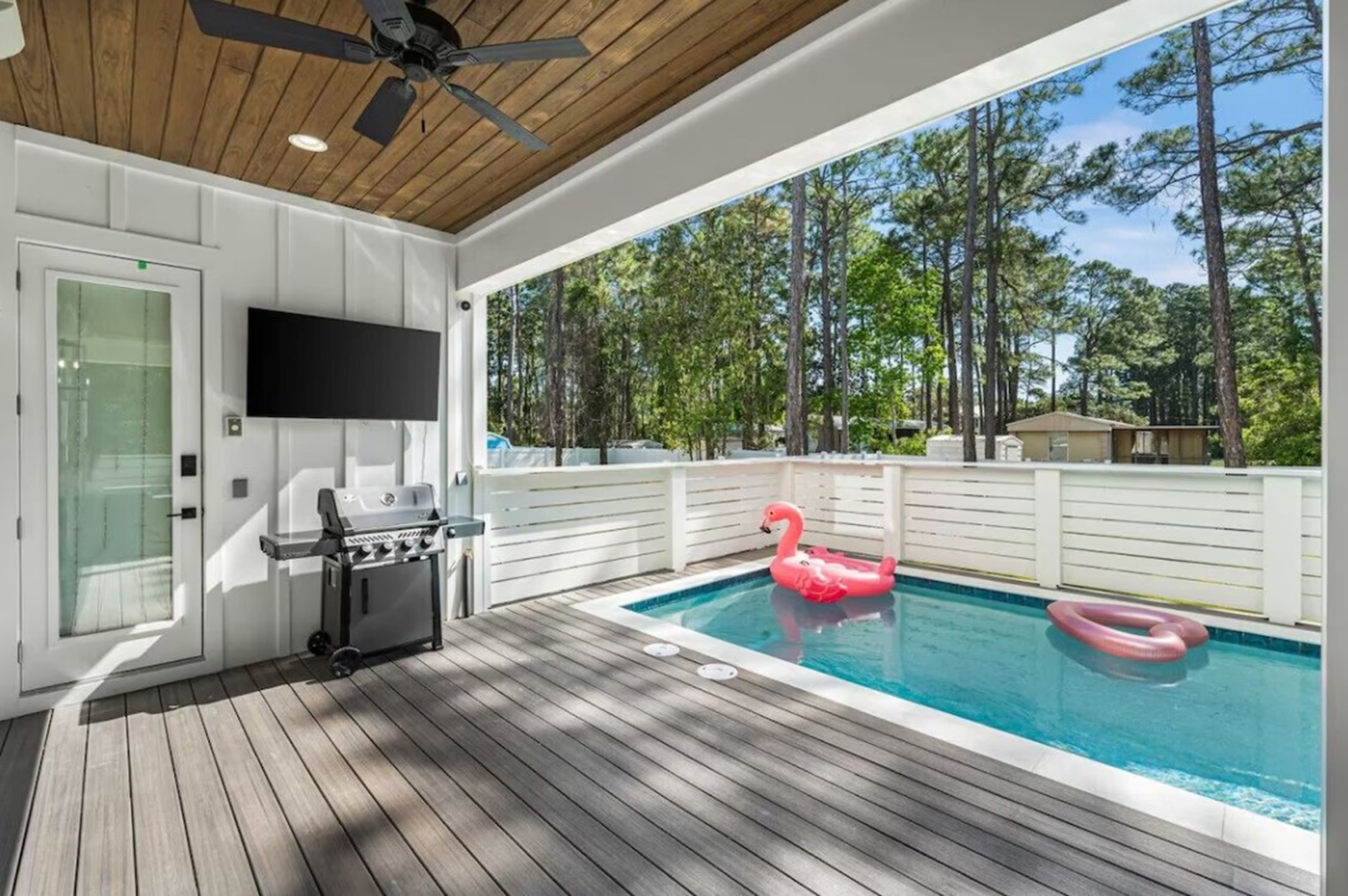 Covered Patio and Pool Area