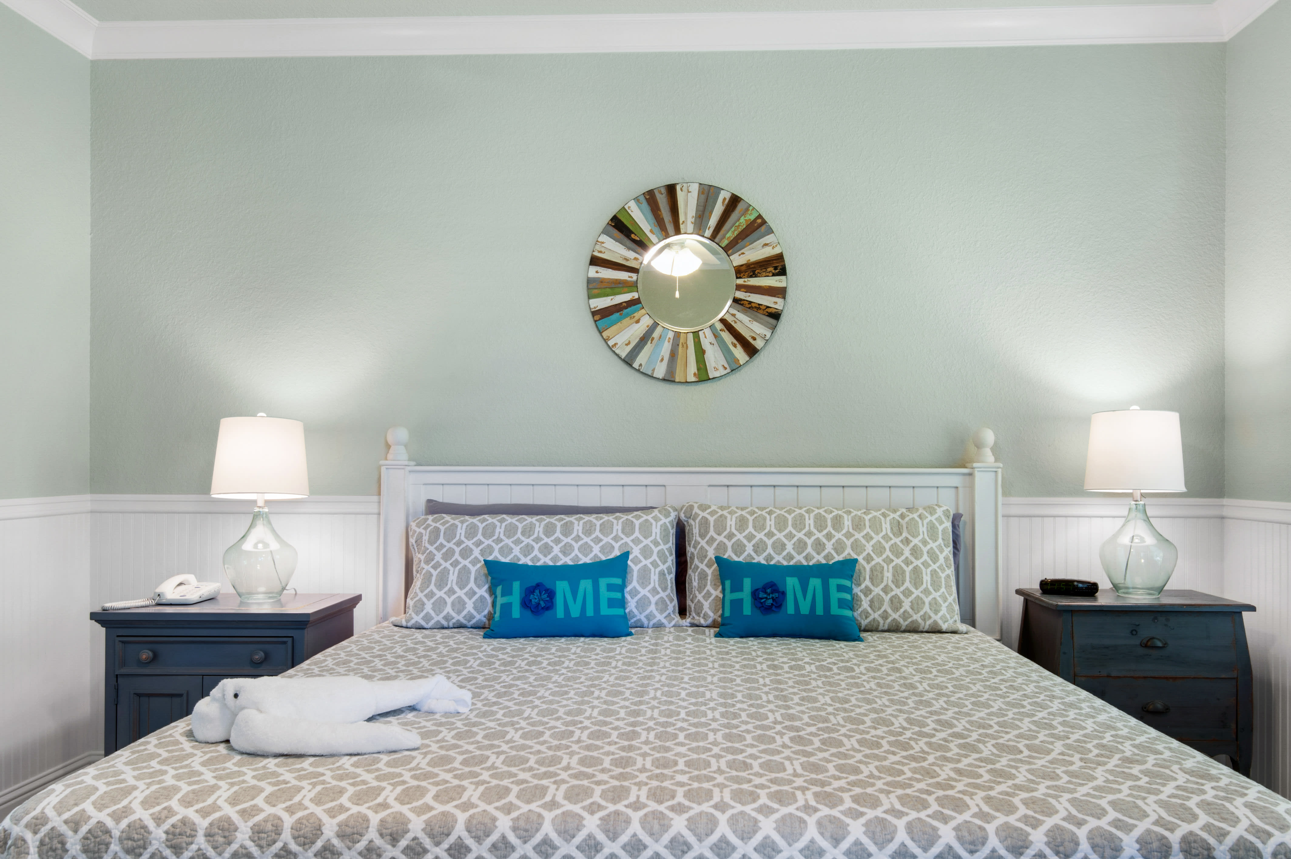 Master King bed down stairs