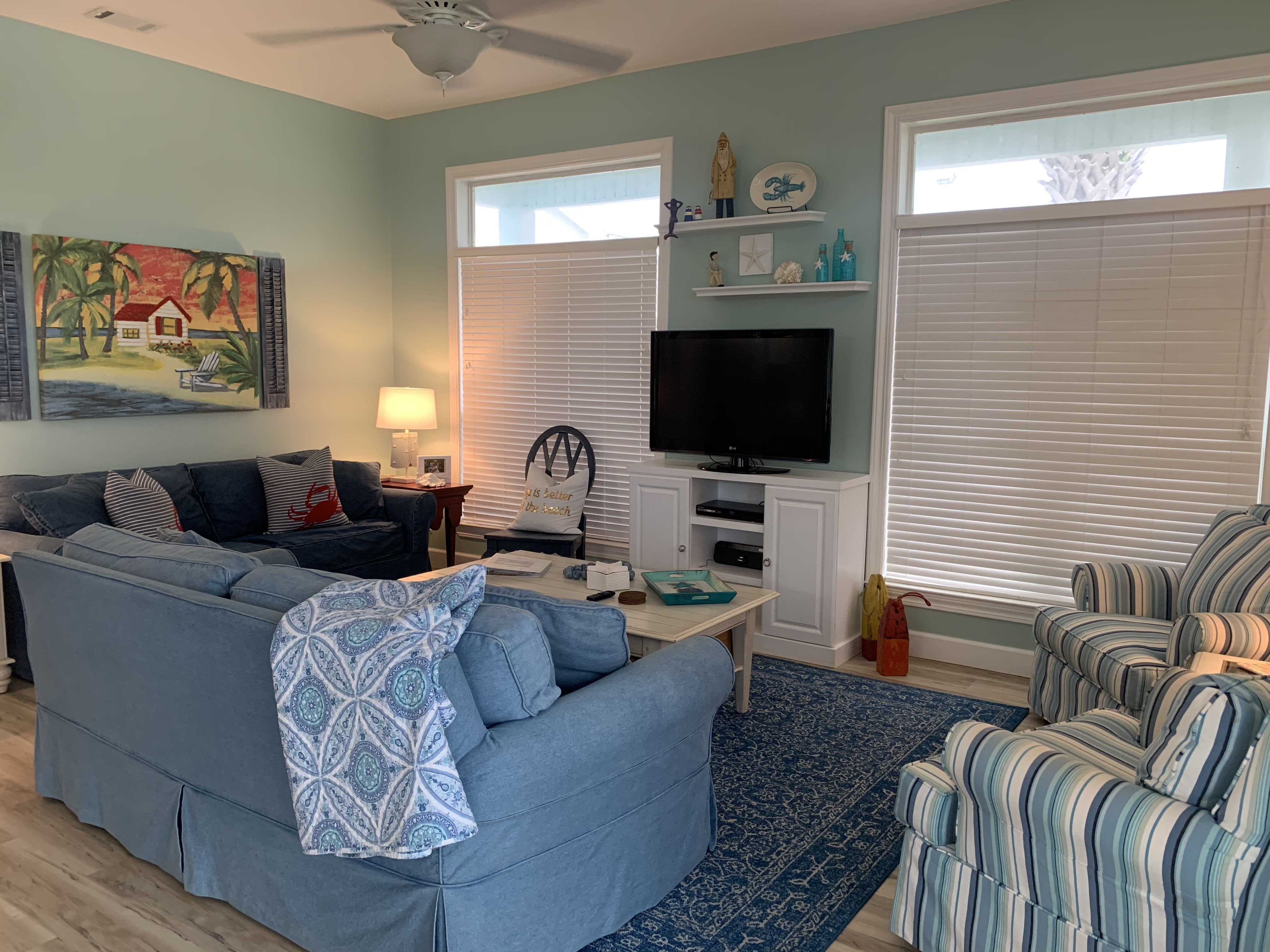 Spacious family room with plenty of space to relax and unwind.