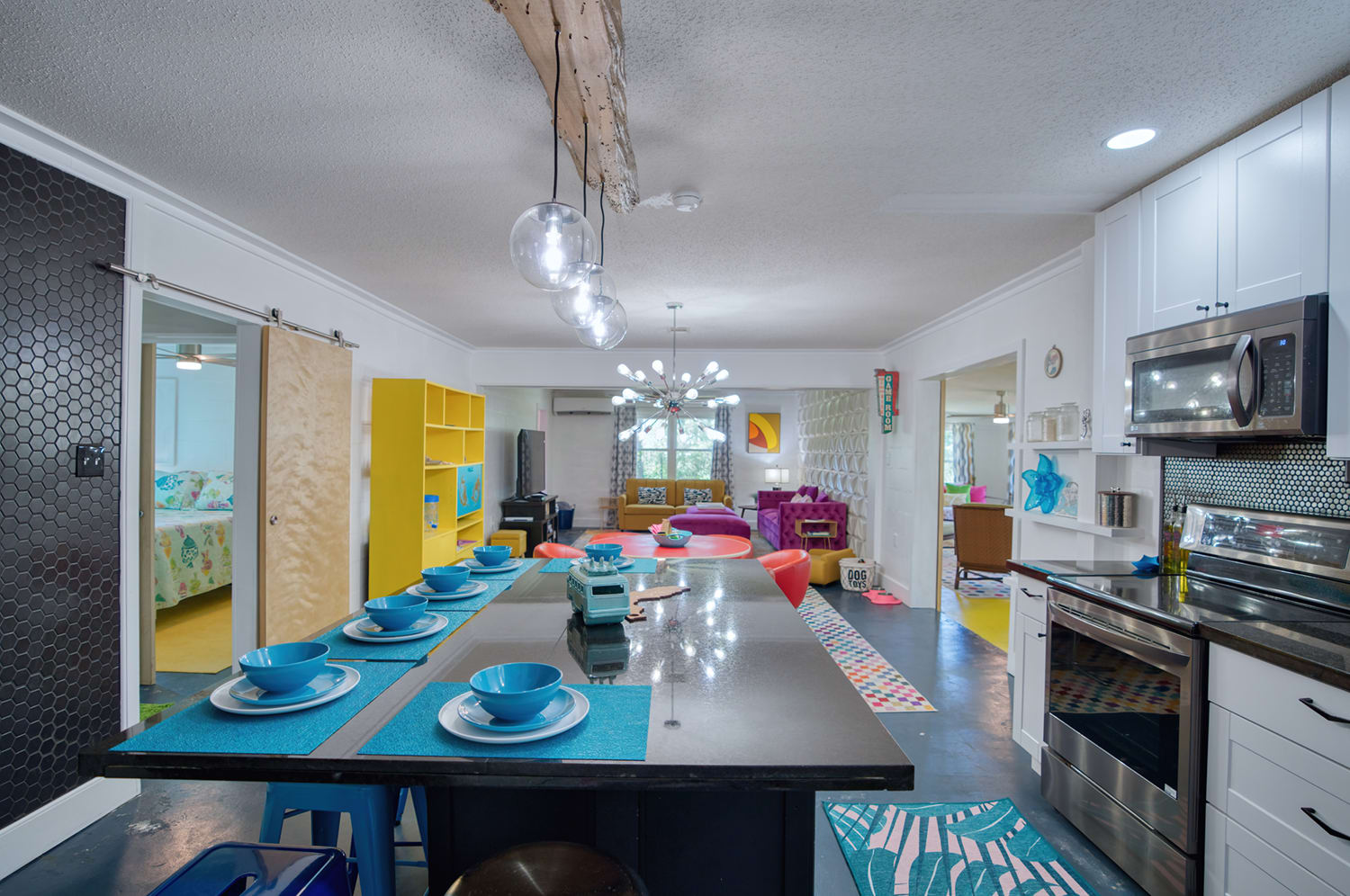 Open concept living - Kitchen, Dining and Living Room