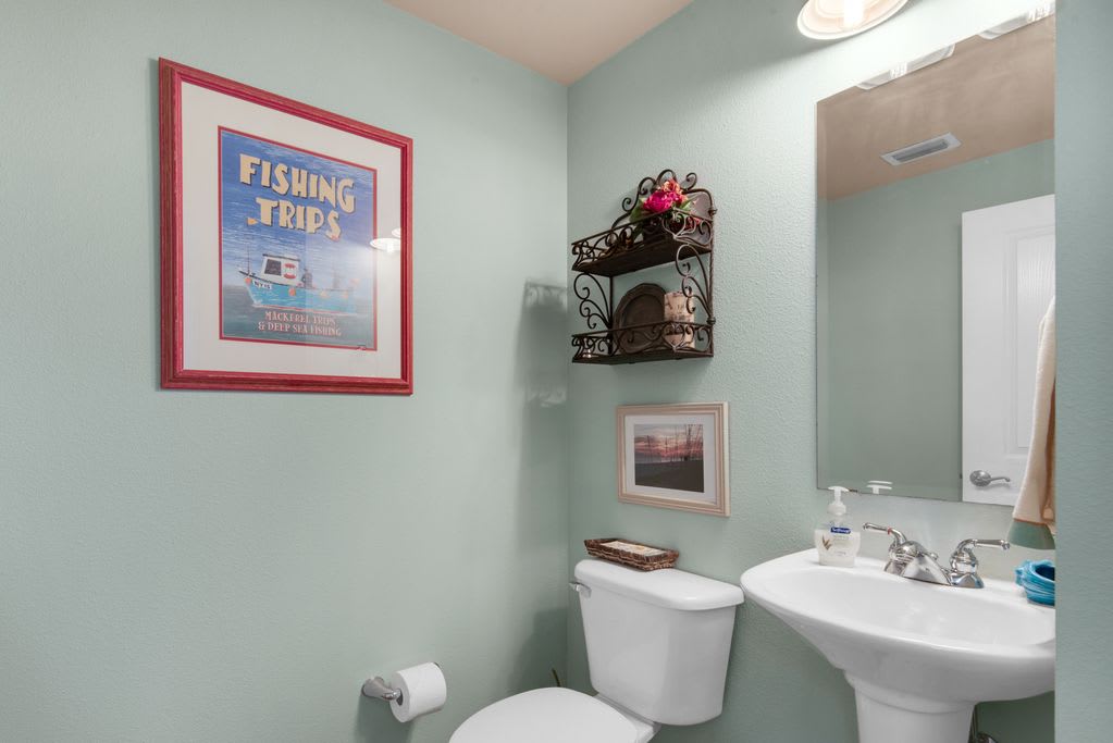 half bath for guests!