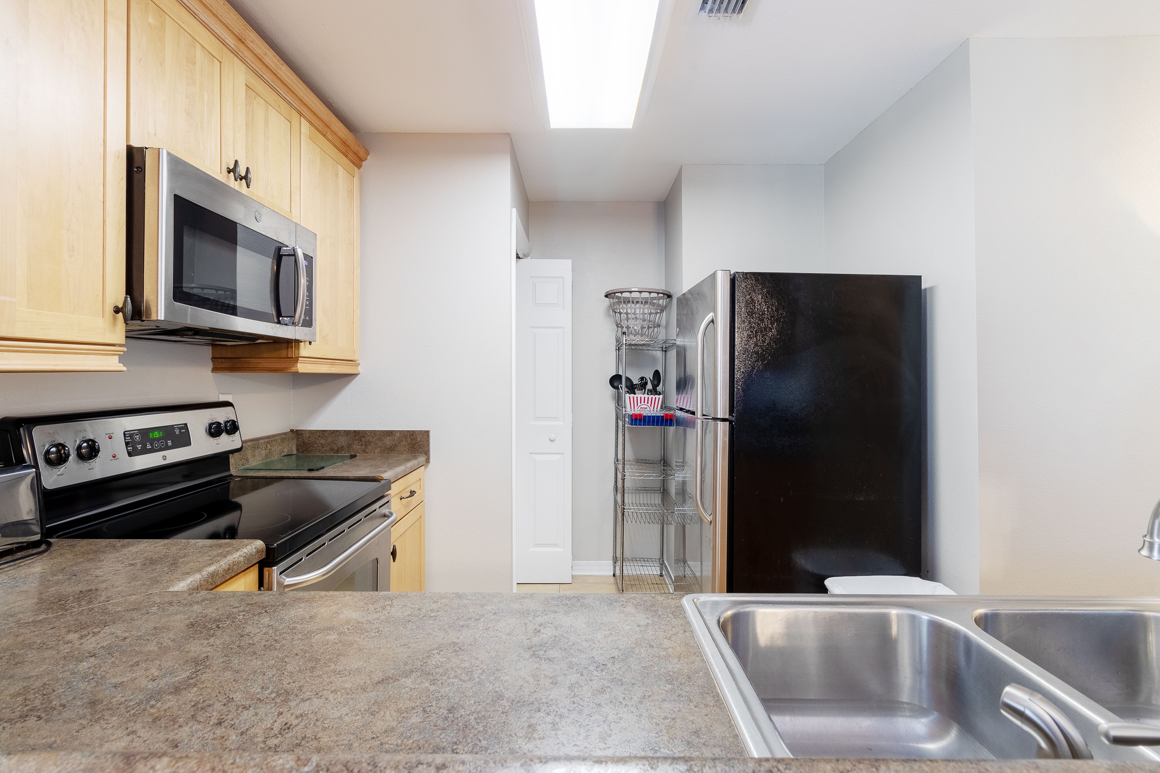 kitchen and laundry view