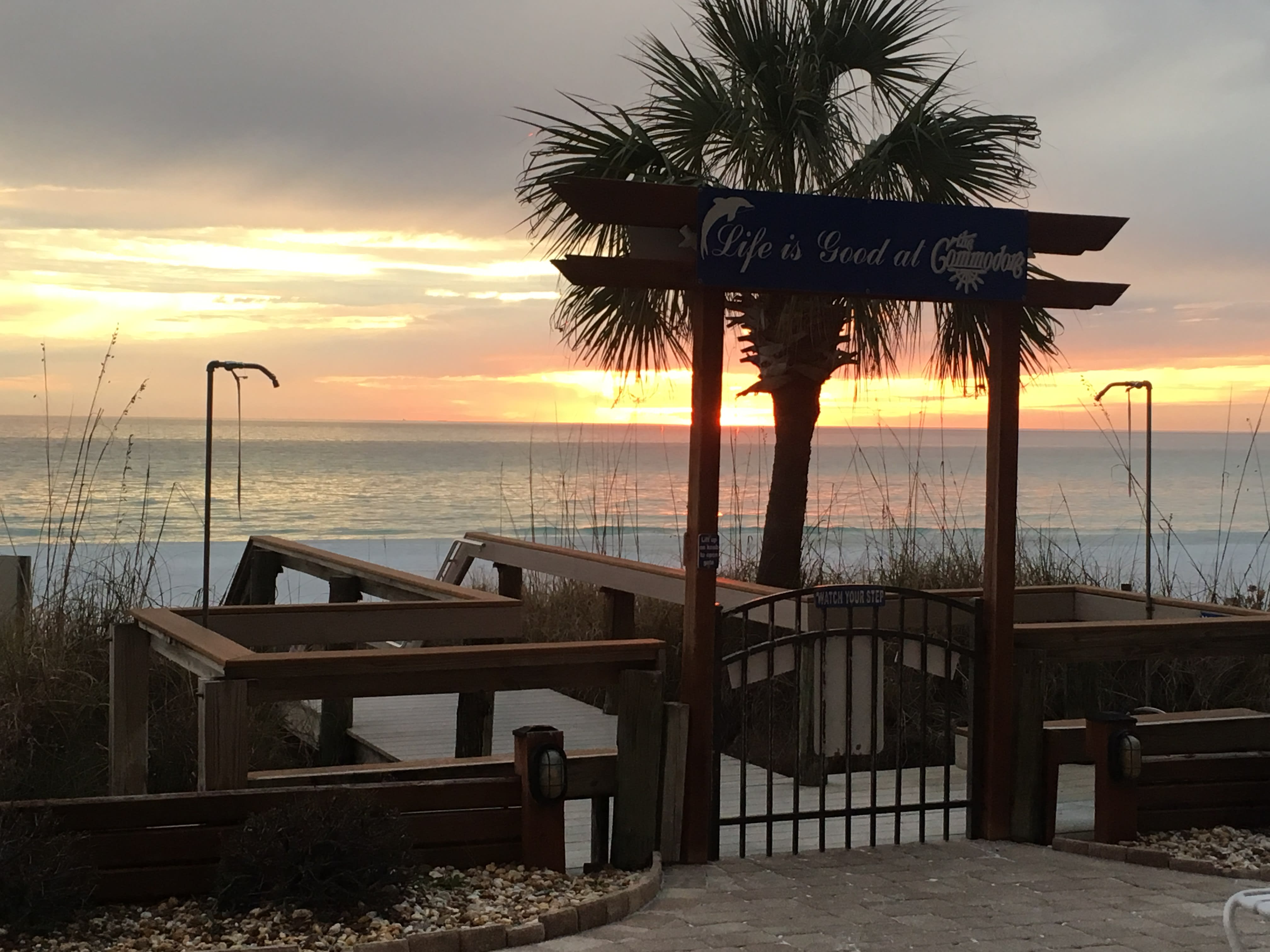 Life is good at the Commodore beach access. 