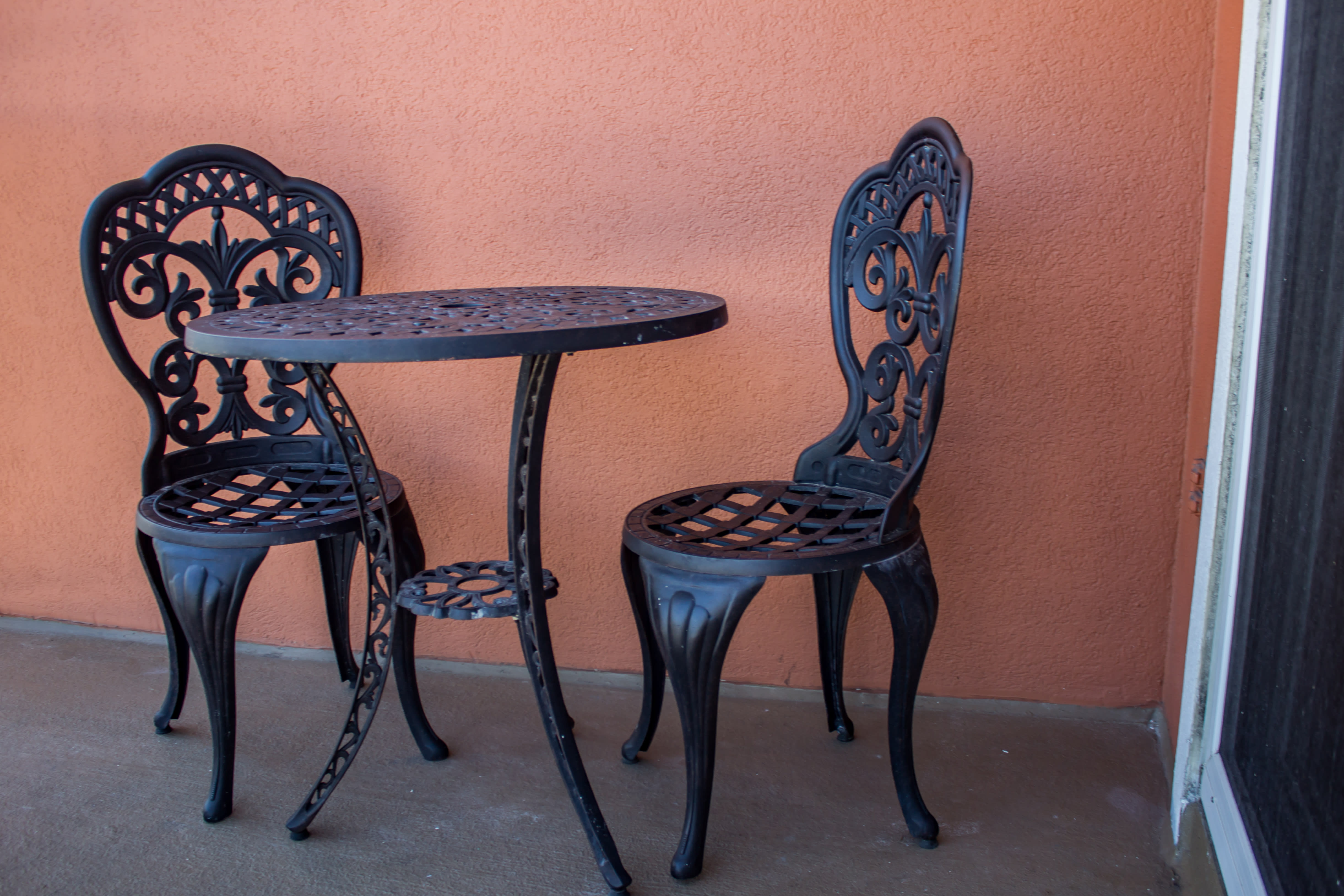 Balcony and bistro set