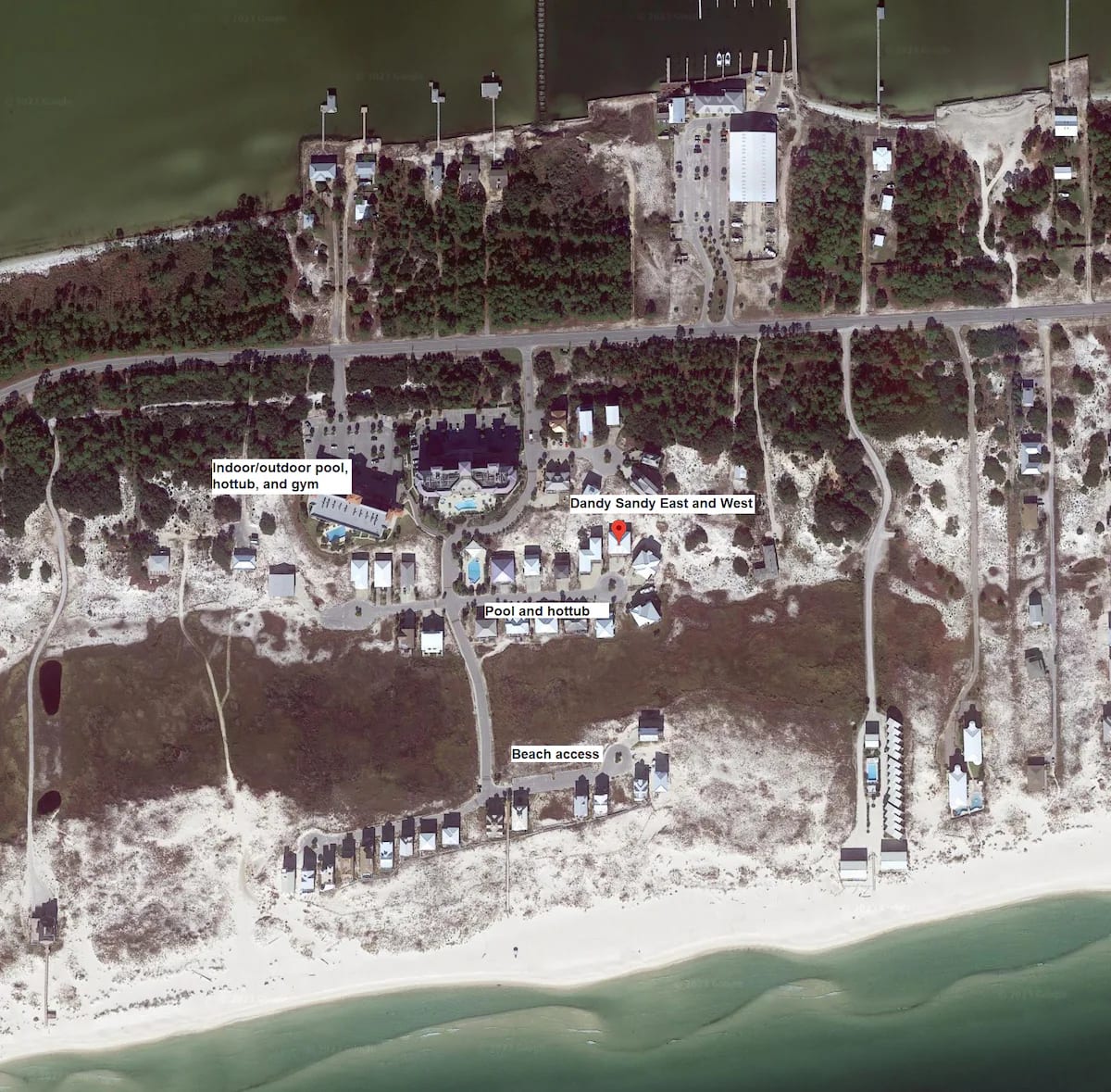 Location Map. Short walk to the beach