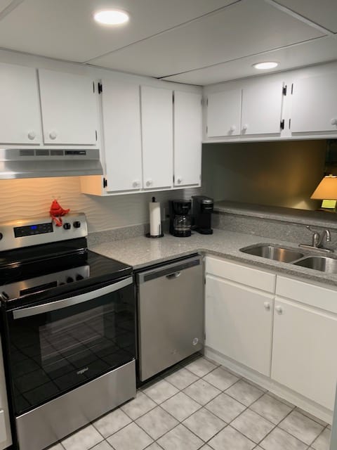 Updated kitchen with new appliances and Keurig