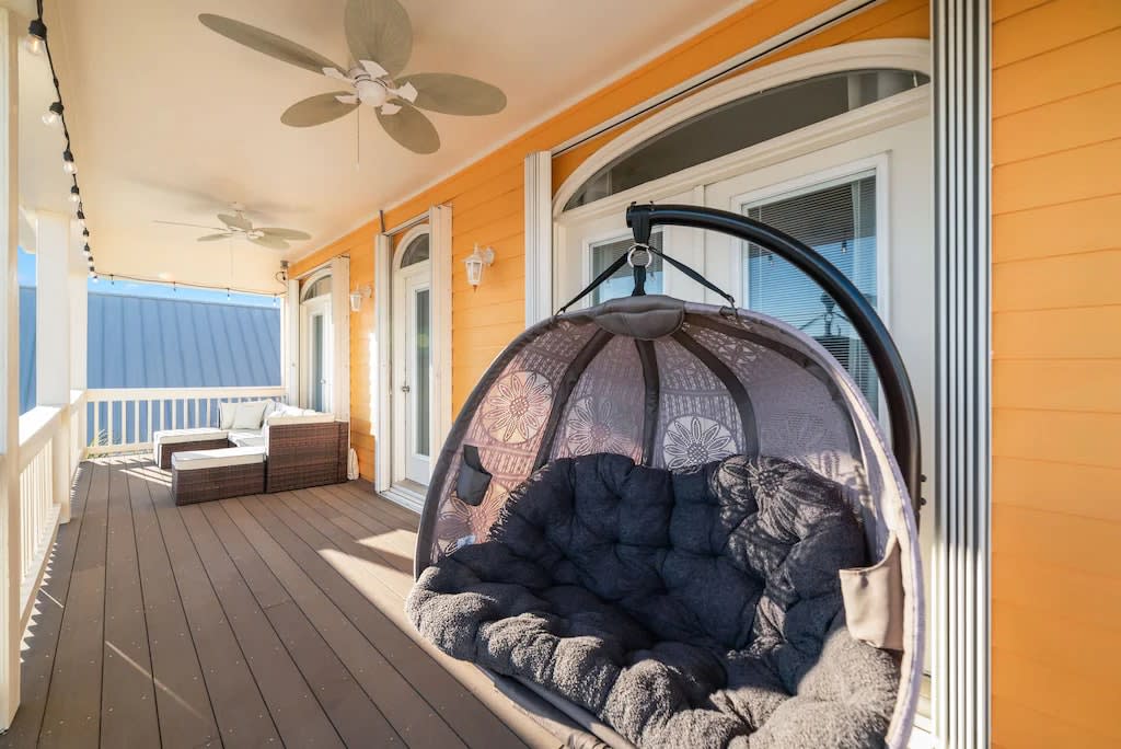 Comfortable seating in balcony