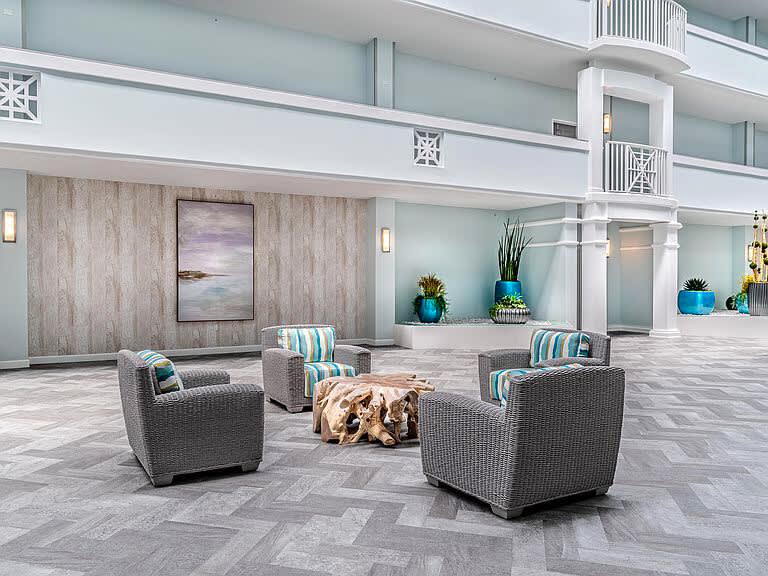 Atrium common area for gatherings