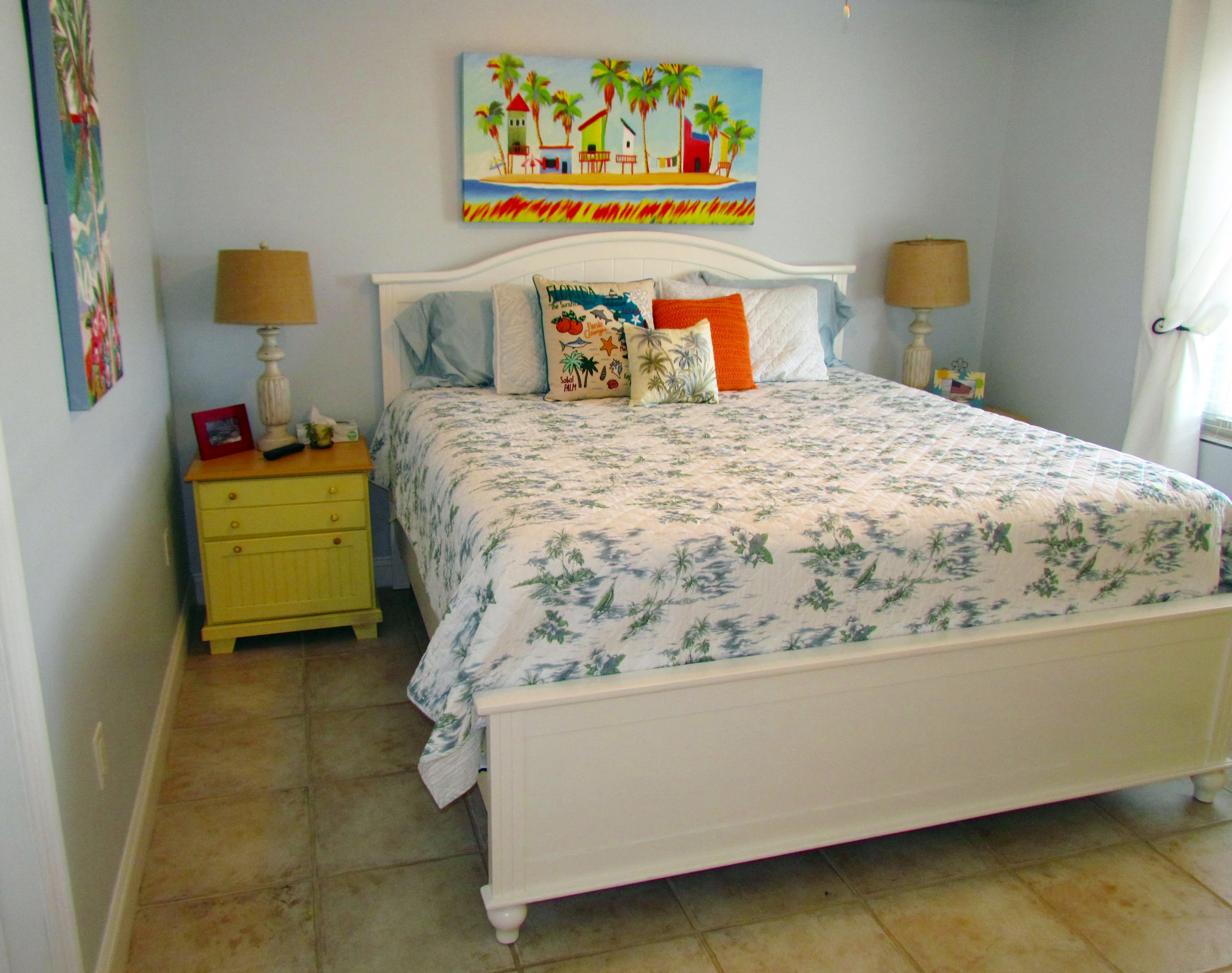 Guest Bedroom with King Bed, HD Flat Screen TV and DVD player