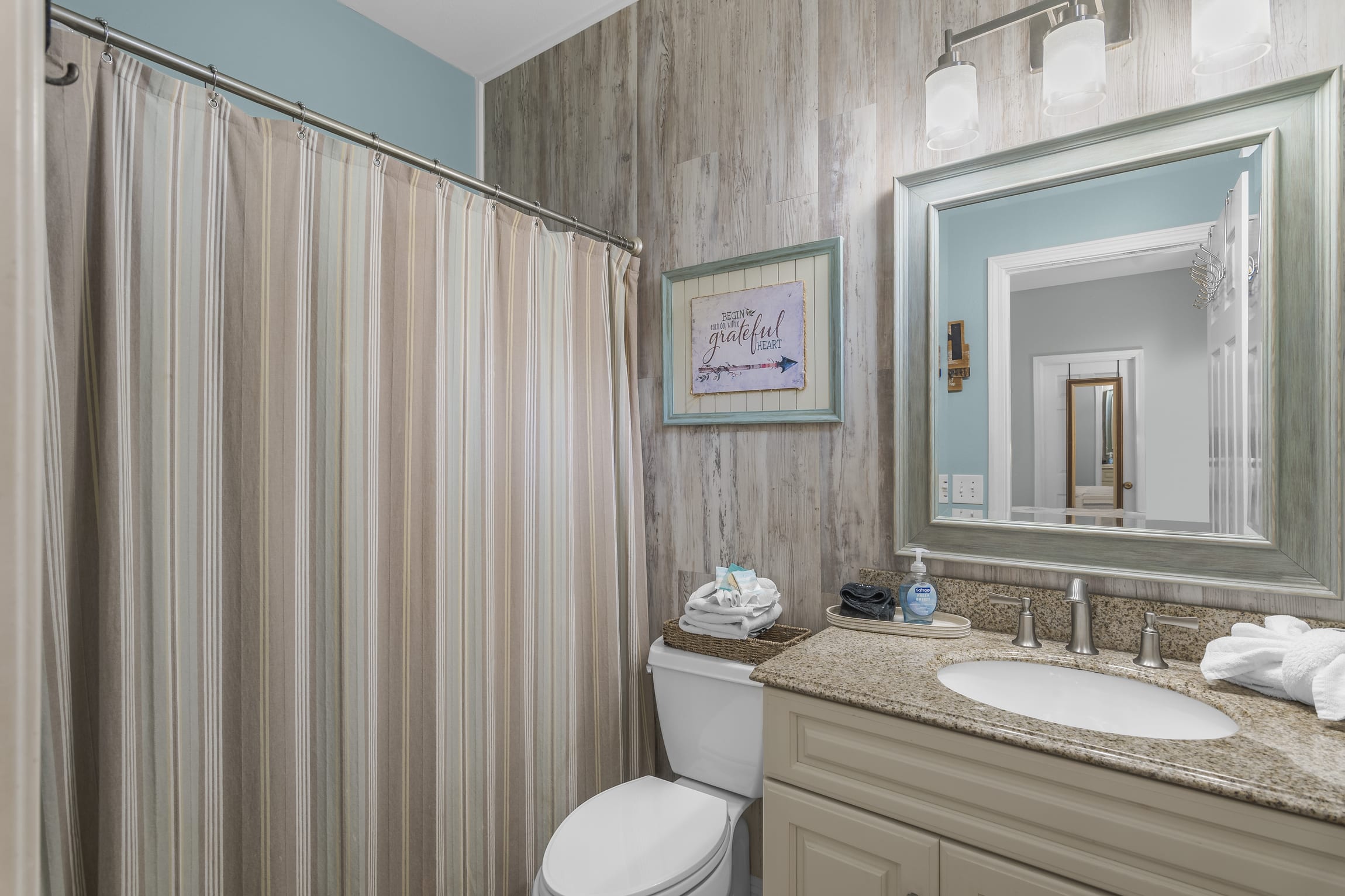 Master bathroom in King bedroom