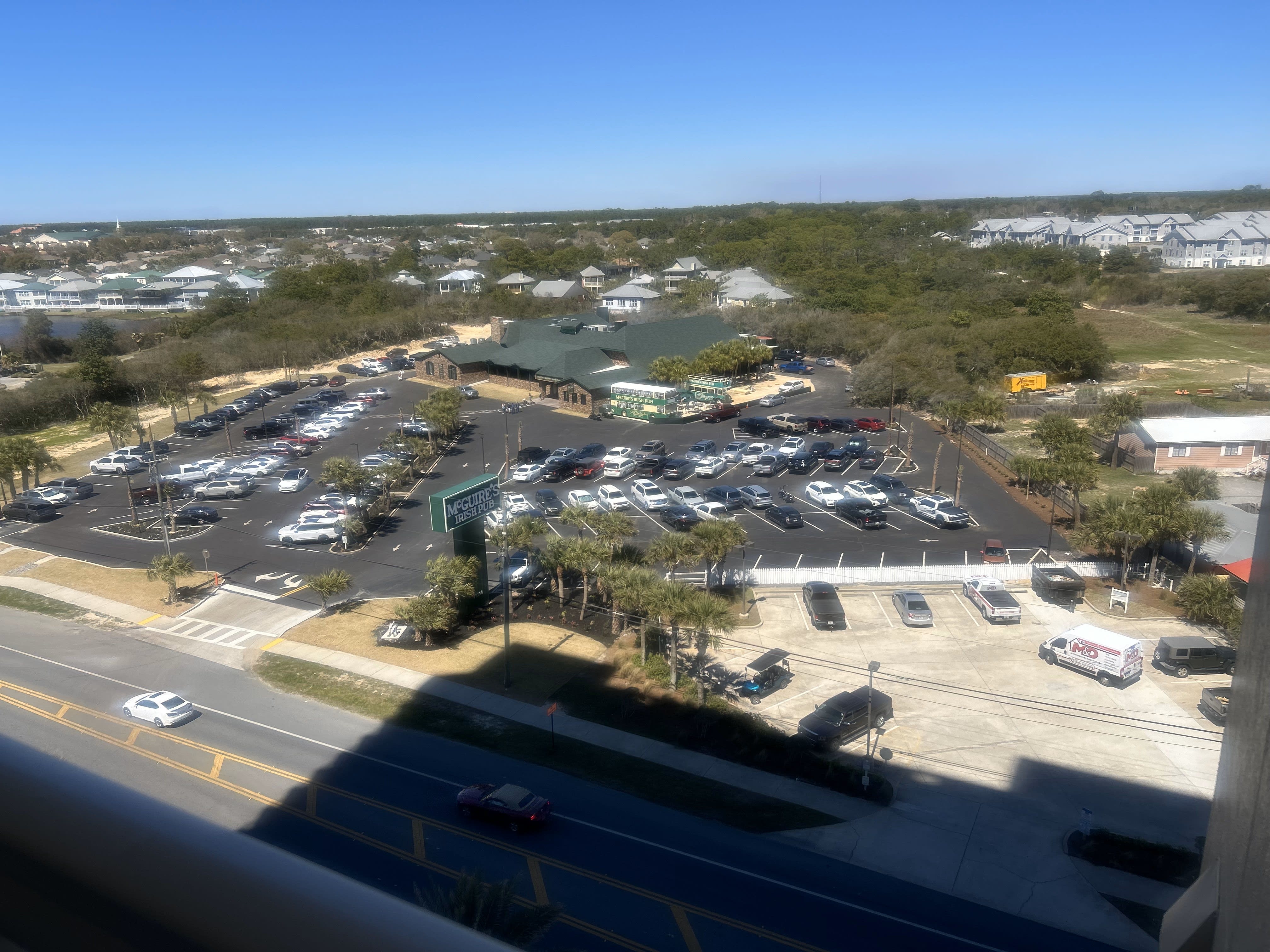 Right across the street!! McGuire's Irish Pub in Panama City Beach