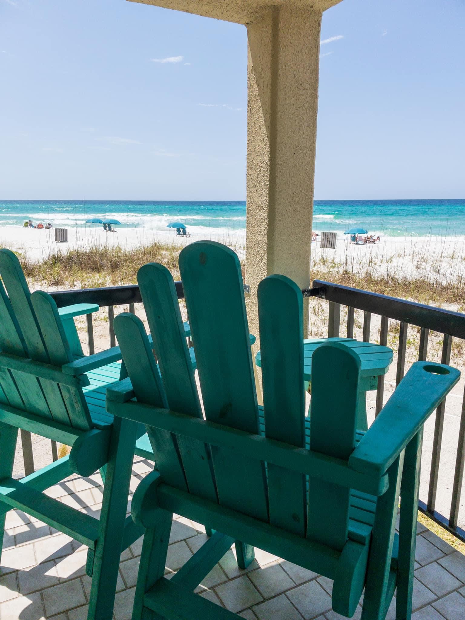 We are right on the sand!