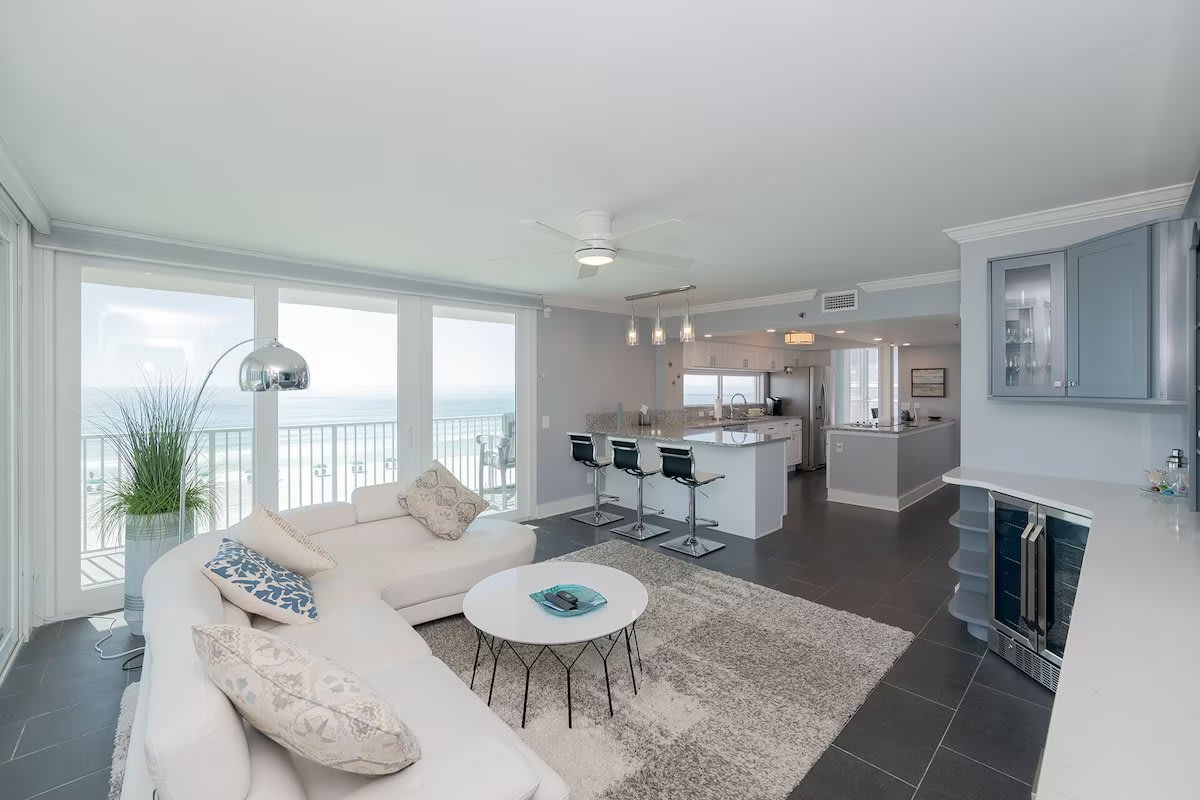 View From Livingroom Into the Kitchen