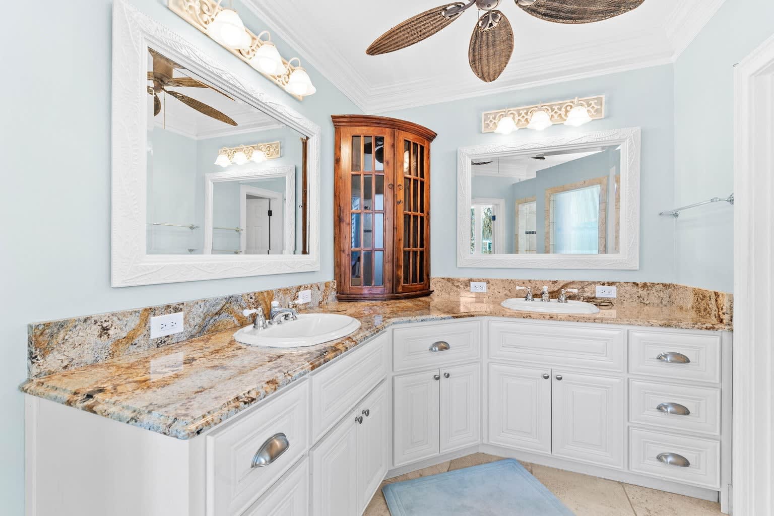 Primary Bathroom has a huge walk in shower.