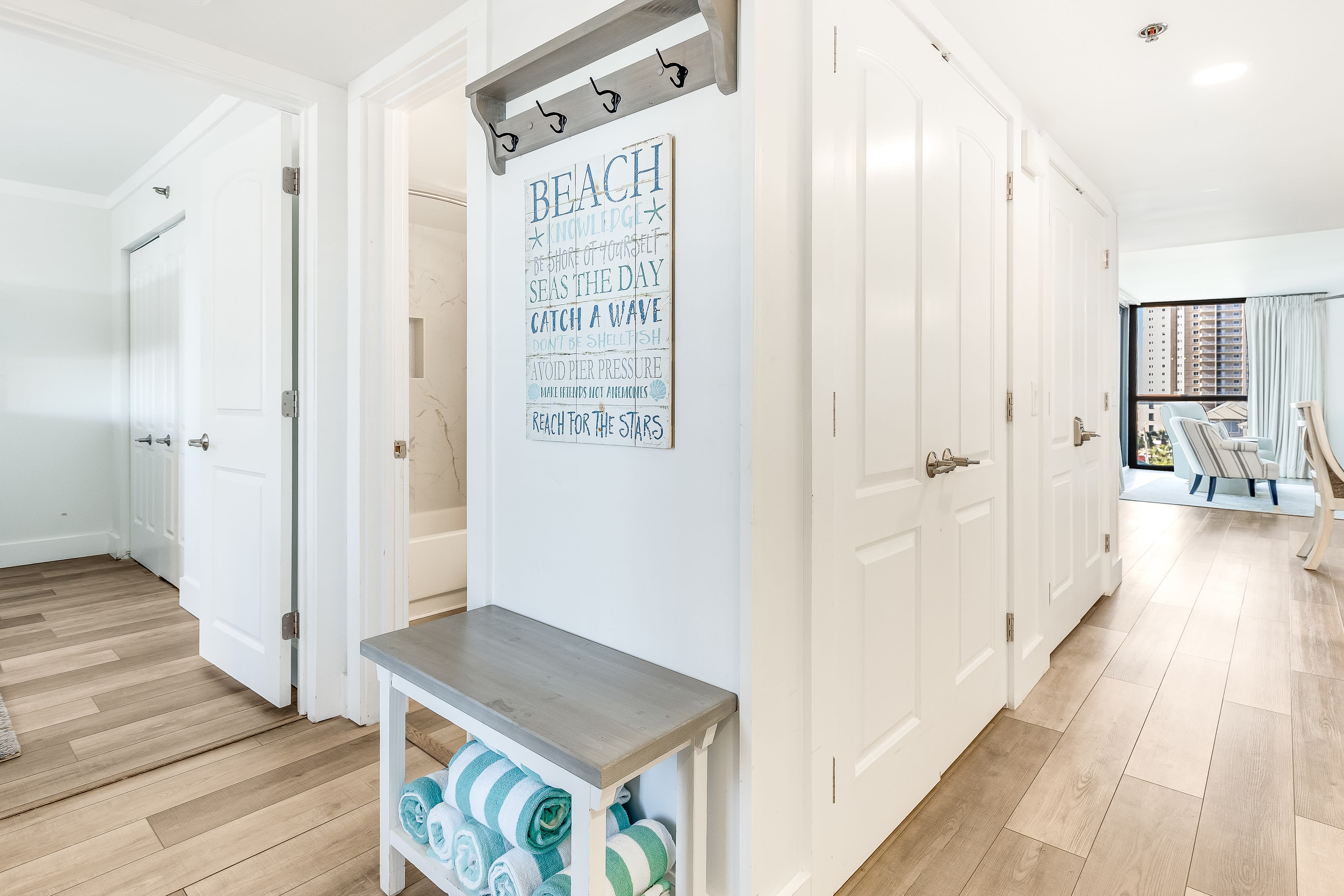 Beach towels provided!