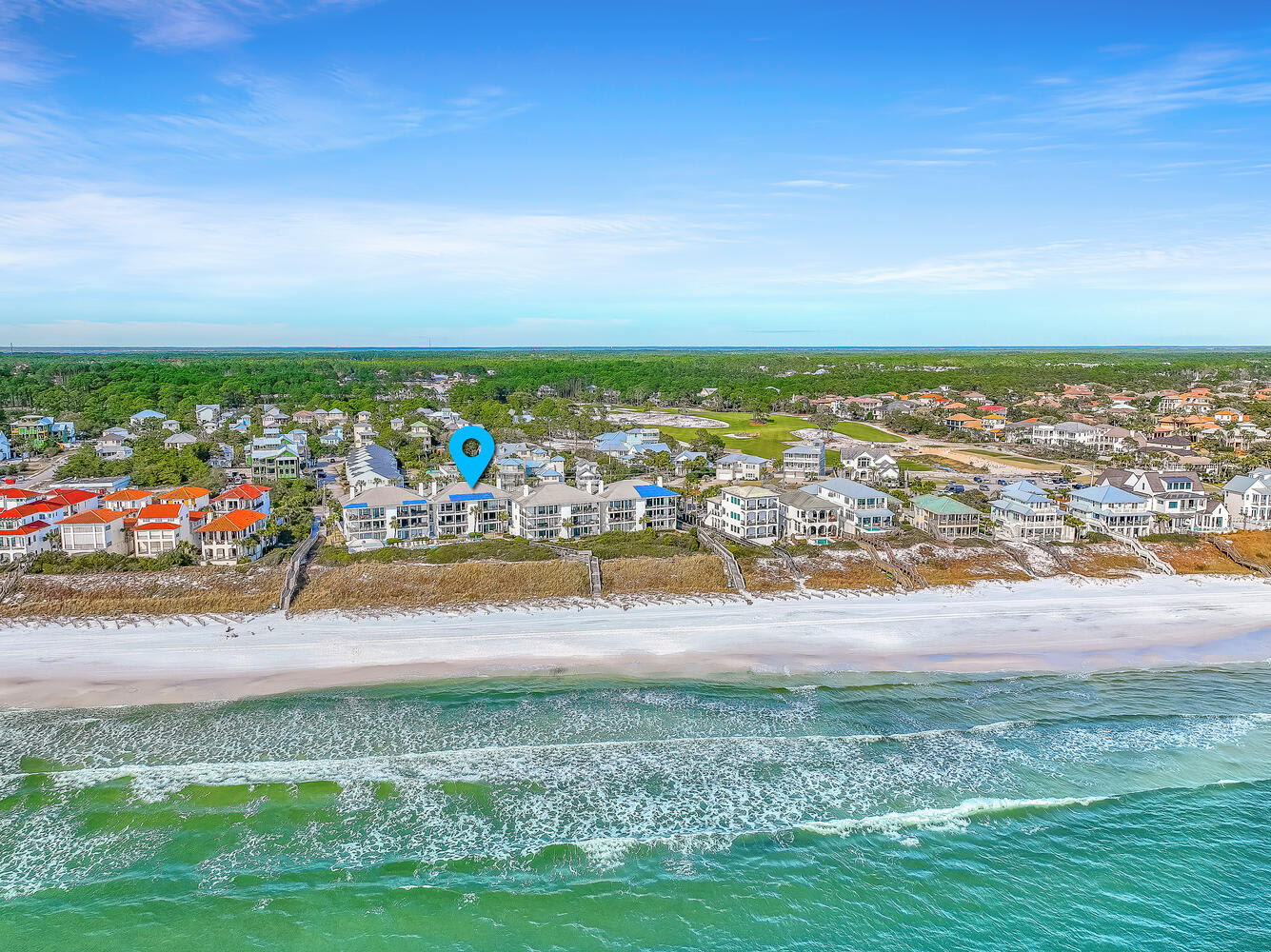 Beachside view of the Palms 