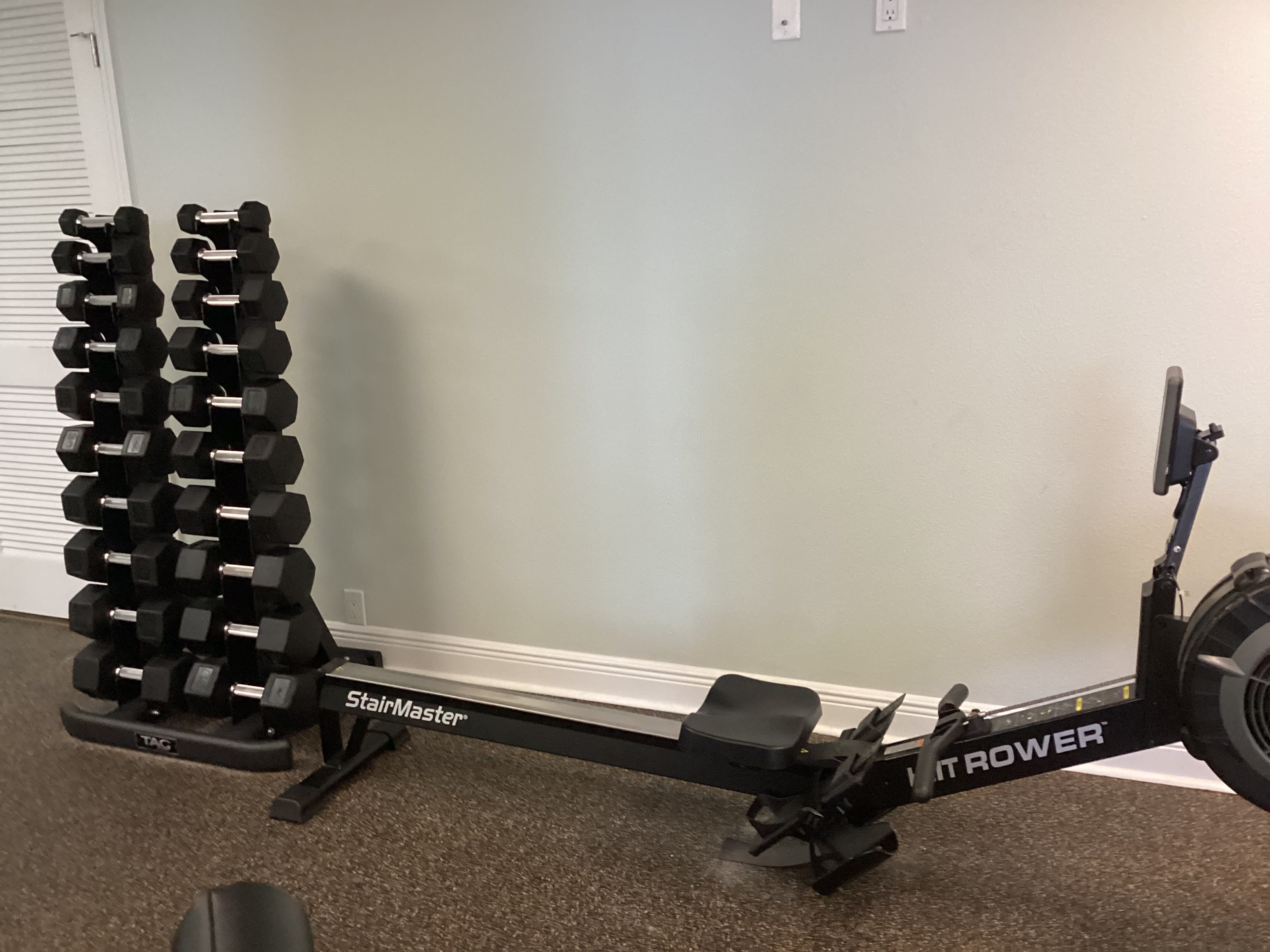 All new equipment in the fitness room